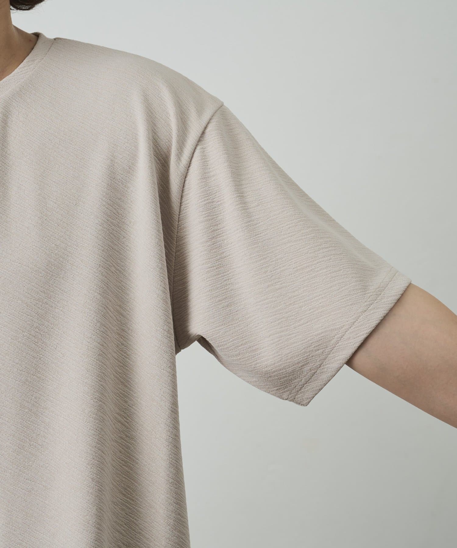 COLONY 2139(コロニー トゥーワンスリーナイン) ナナメジャガード半袖Tシャツ