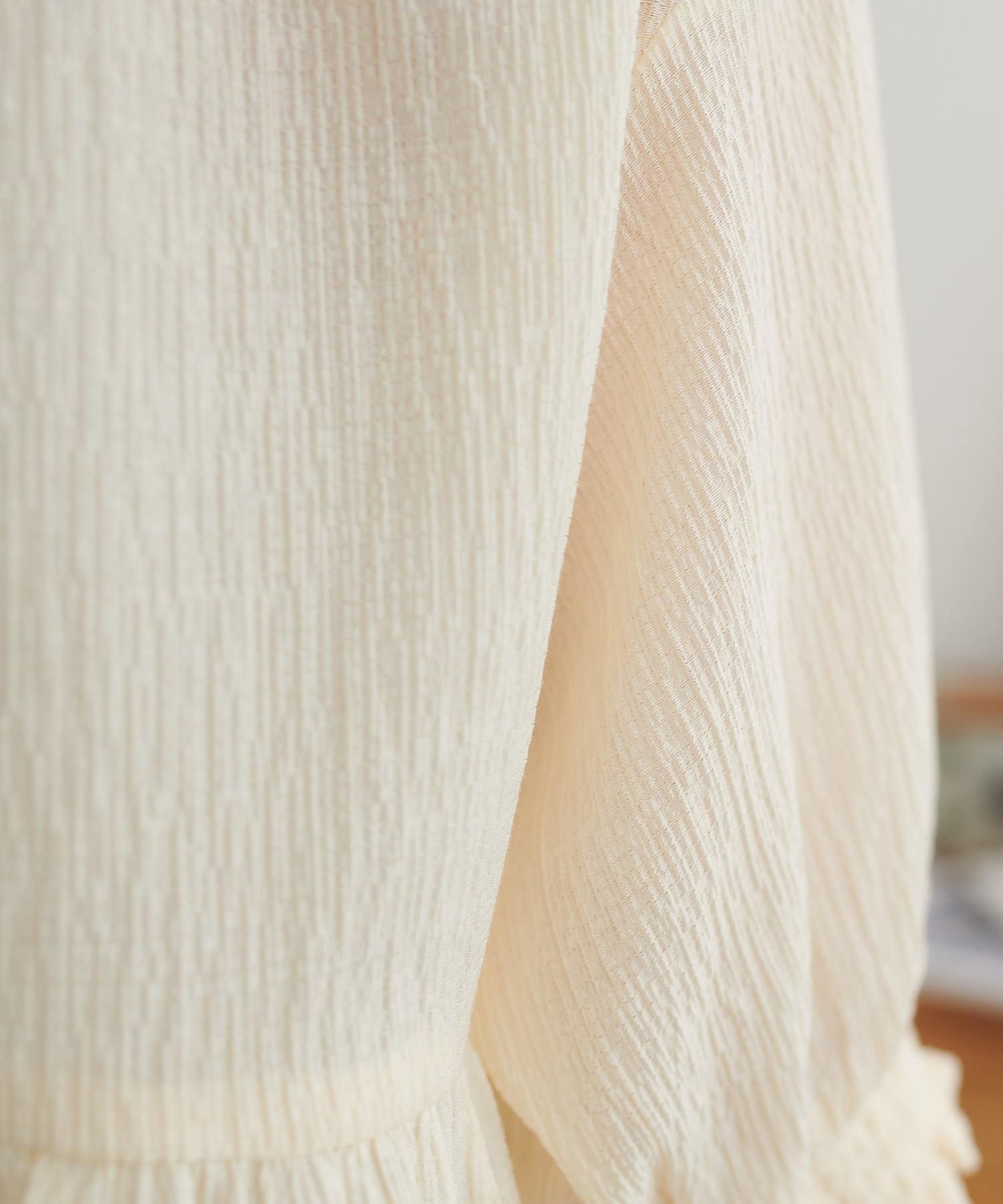 DISCOAT(ディスコート) シャーリングチェックチュニック