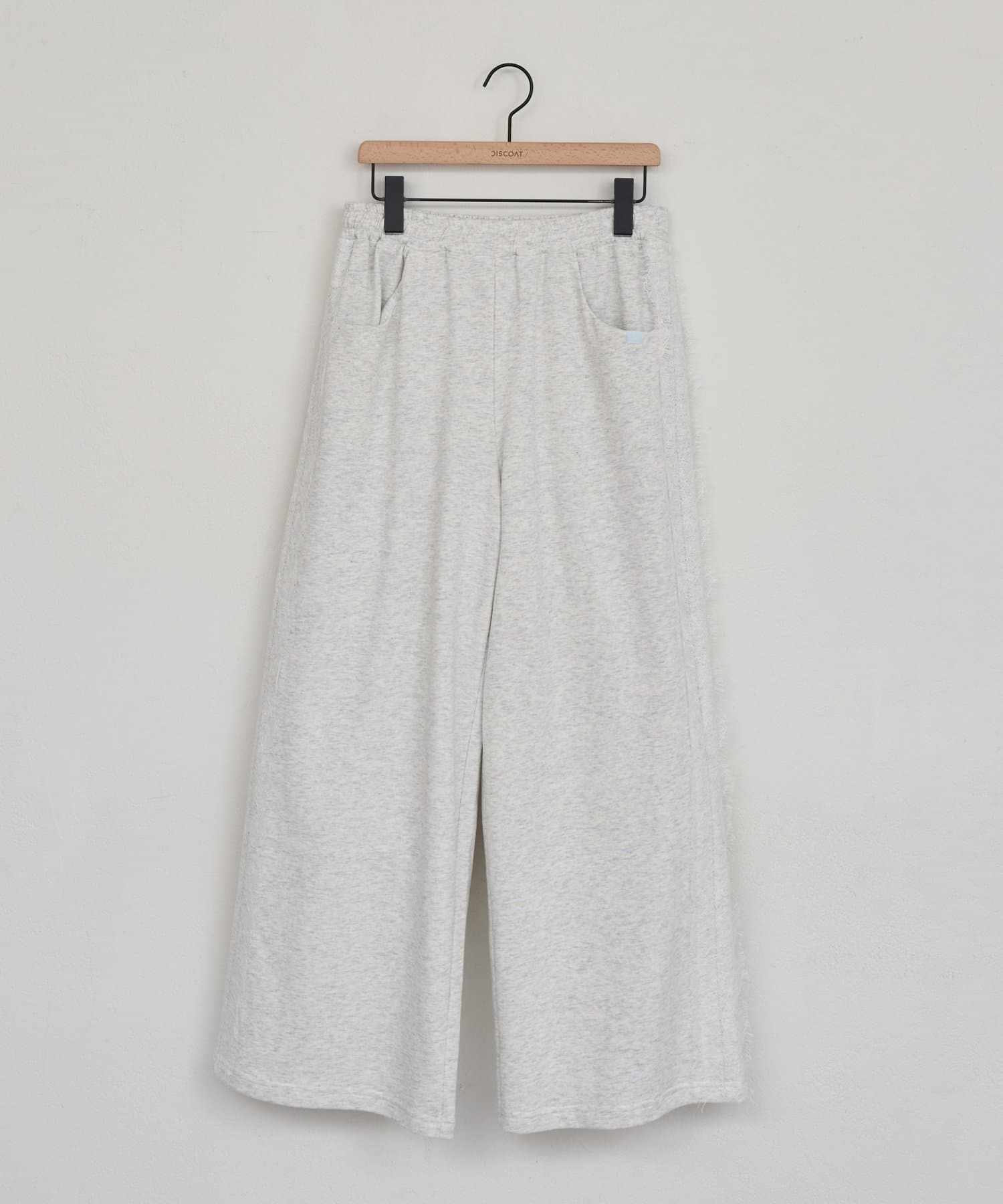 DISCOAT(ディスコート) 【umm.】サイドレーススウェットワイドパンツ