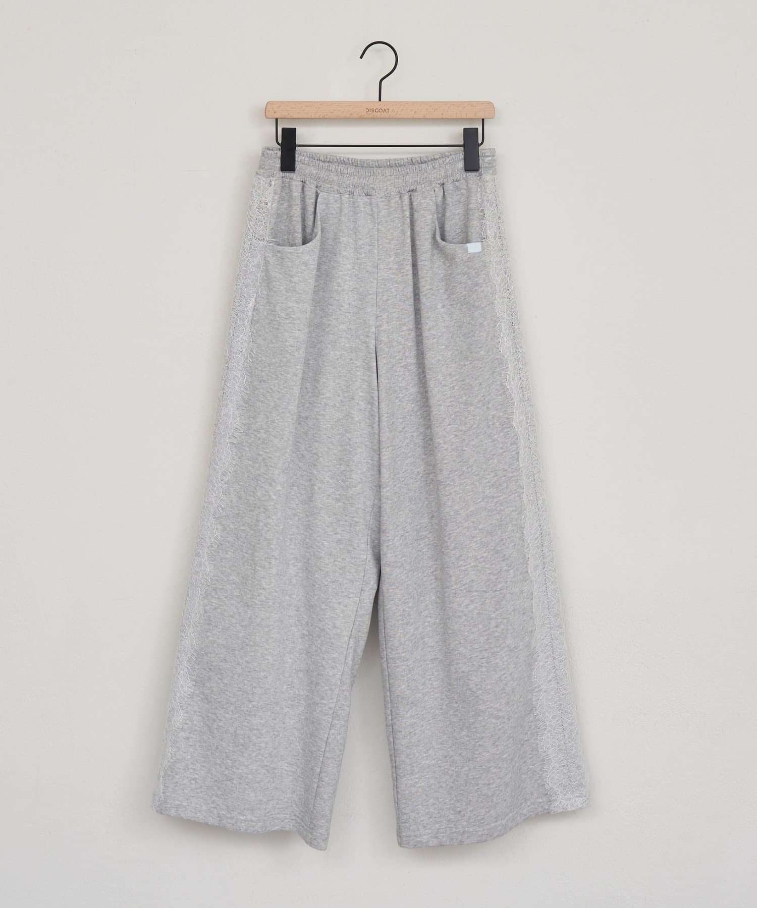 DISCOAT(ディスコート) 【umm.】サイドレーススウェットワイドパンツ