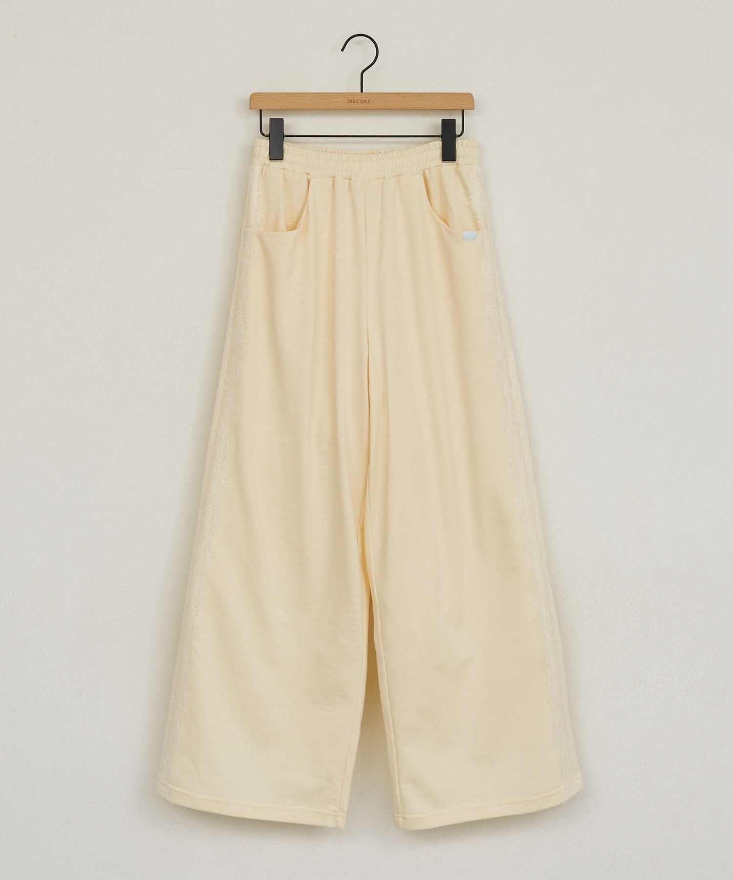 DISCOAT(ディスコート) 【umm.】サイドレーススウェットワイドパンツ