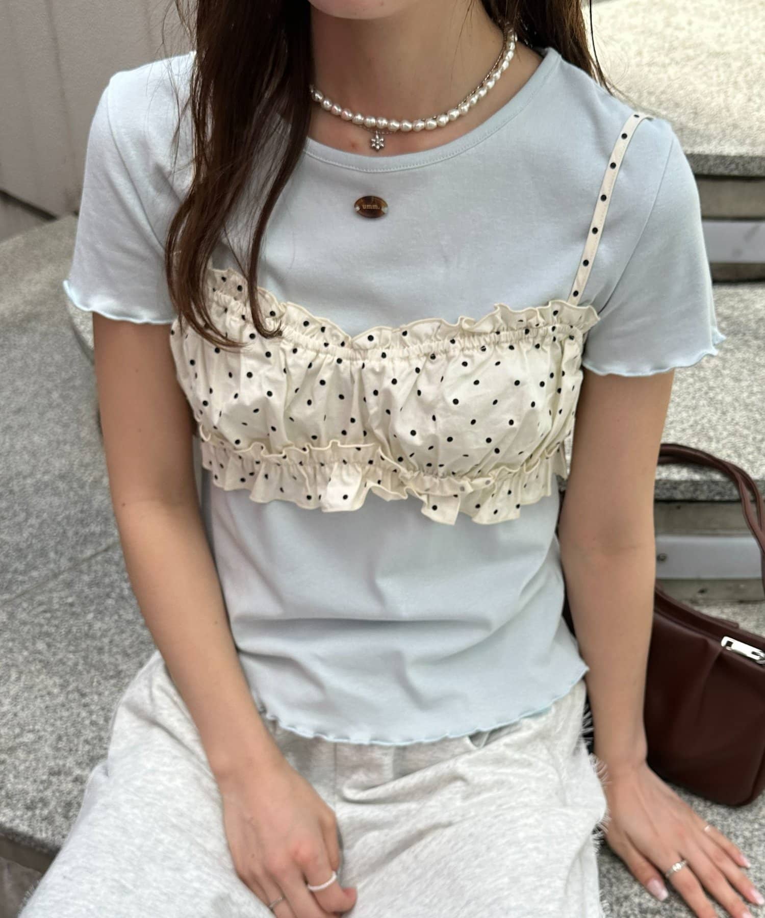 DISCOAT(ディスコート) 4/24(金)20:00~【umm.】ポルカドットキャミ