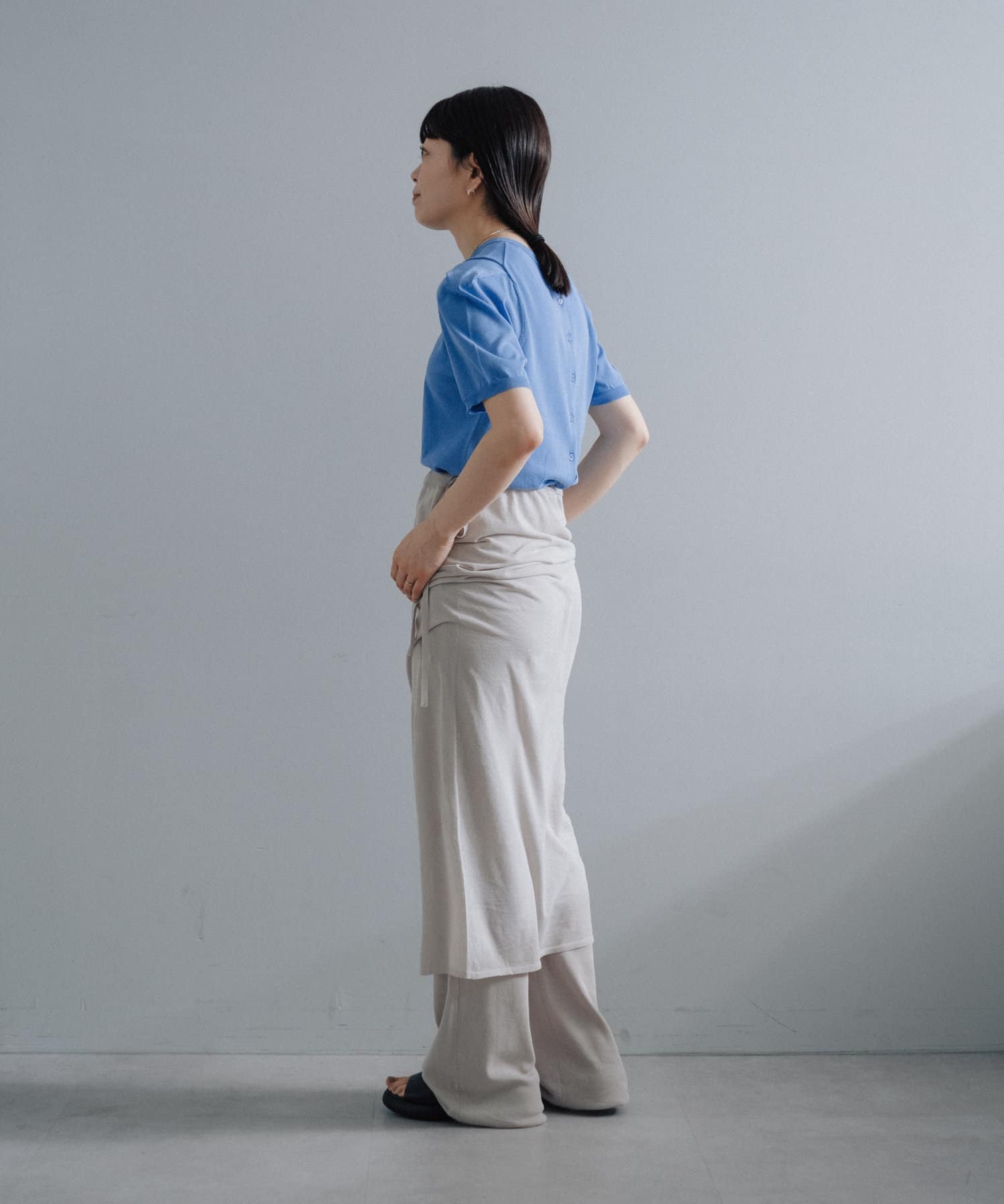 OUTLET(アウトレット) 【Pasterip】Smoothly summer knit skirt