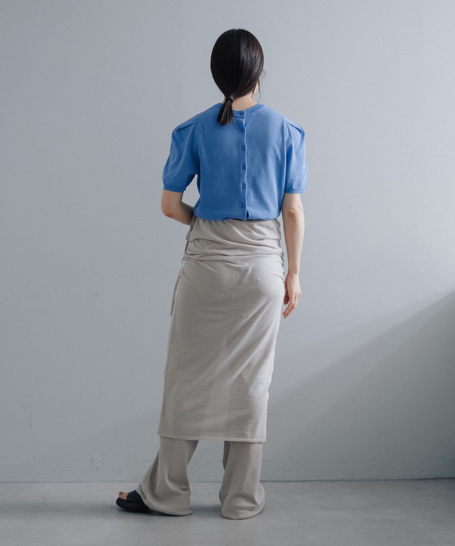 OUTLET(アウトレット) 【Pasterip】Smoothly summer knit skirt