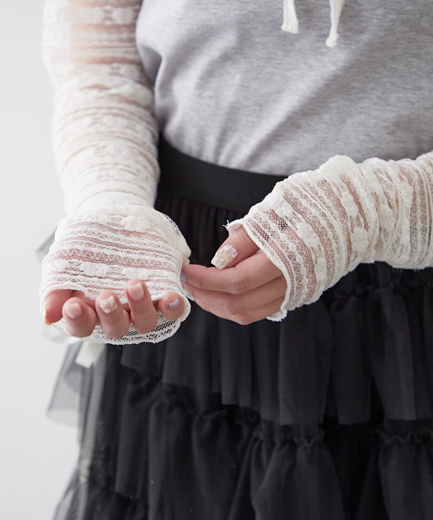 OUTLET(アウトレット) 【mline】レースクロップド カーデSET