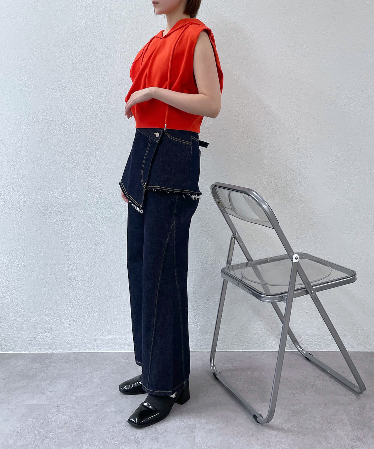 OUTLET(アウトレット) 【mline】ノースリフーディーパーカー