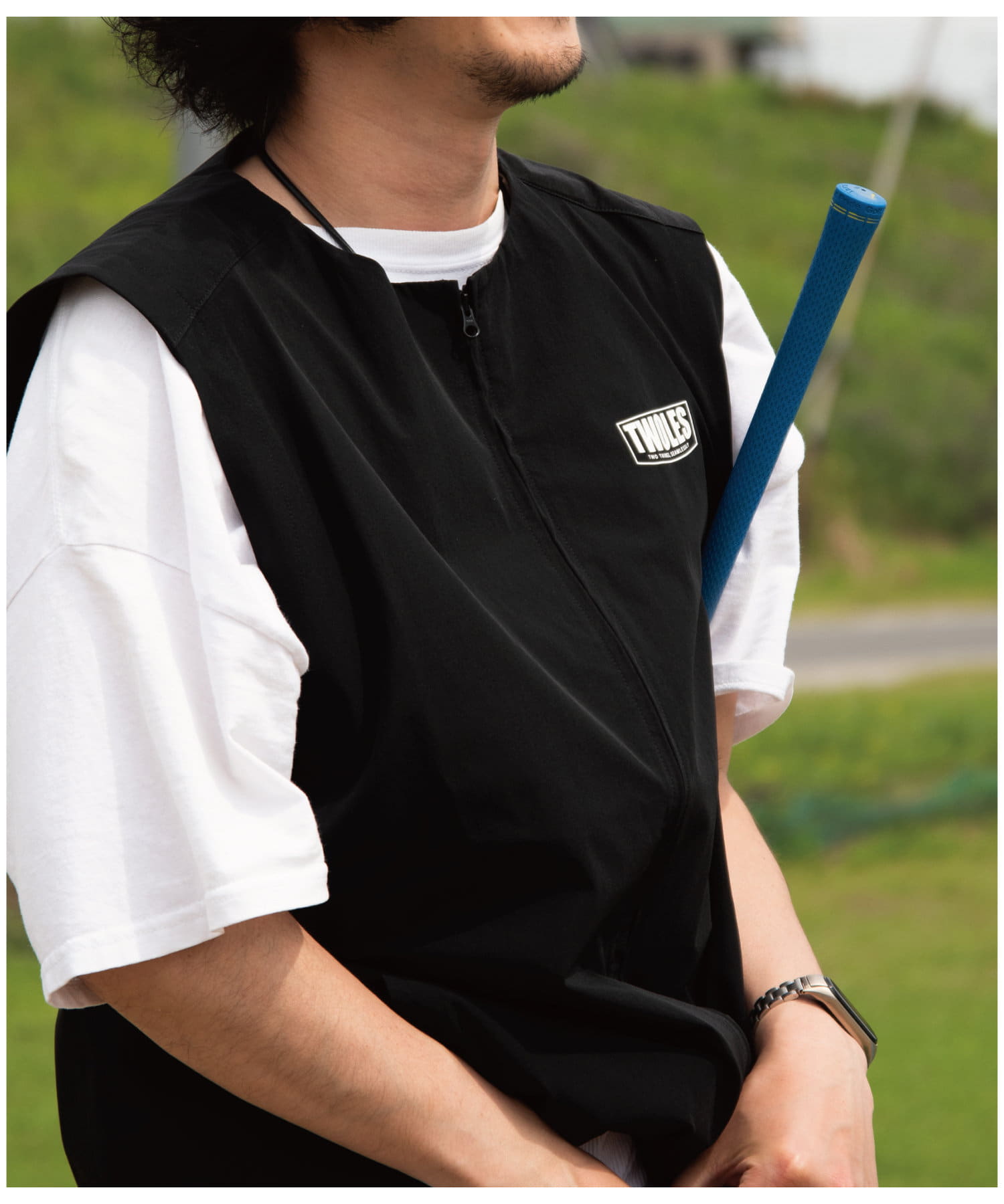 OUTLET(アウトレット) 【twoles】ナイロンベンチレーションベスト