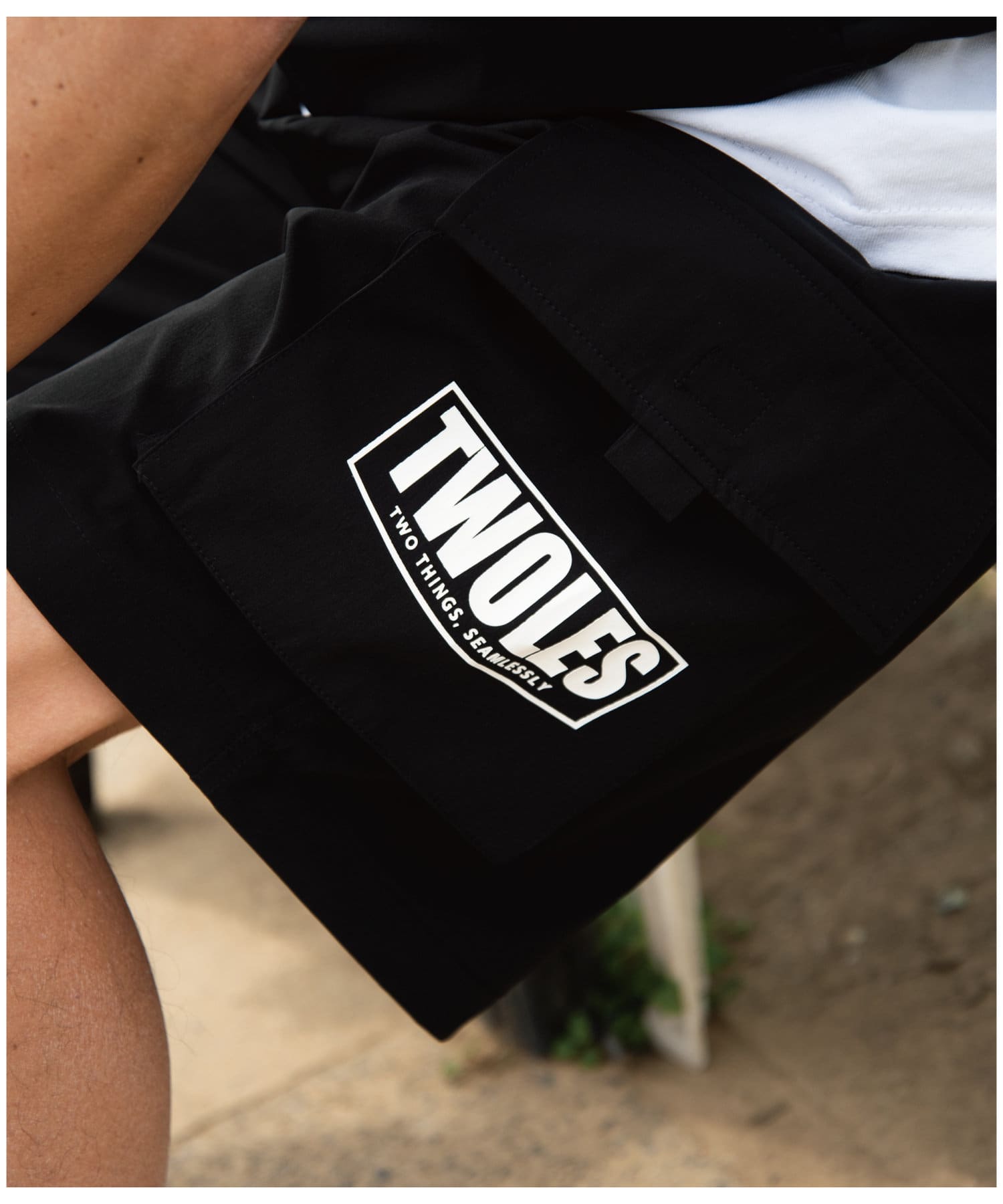 OUTLET(アウトレット) 【twoles】ナイロンカーゴショートパンツ