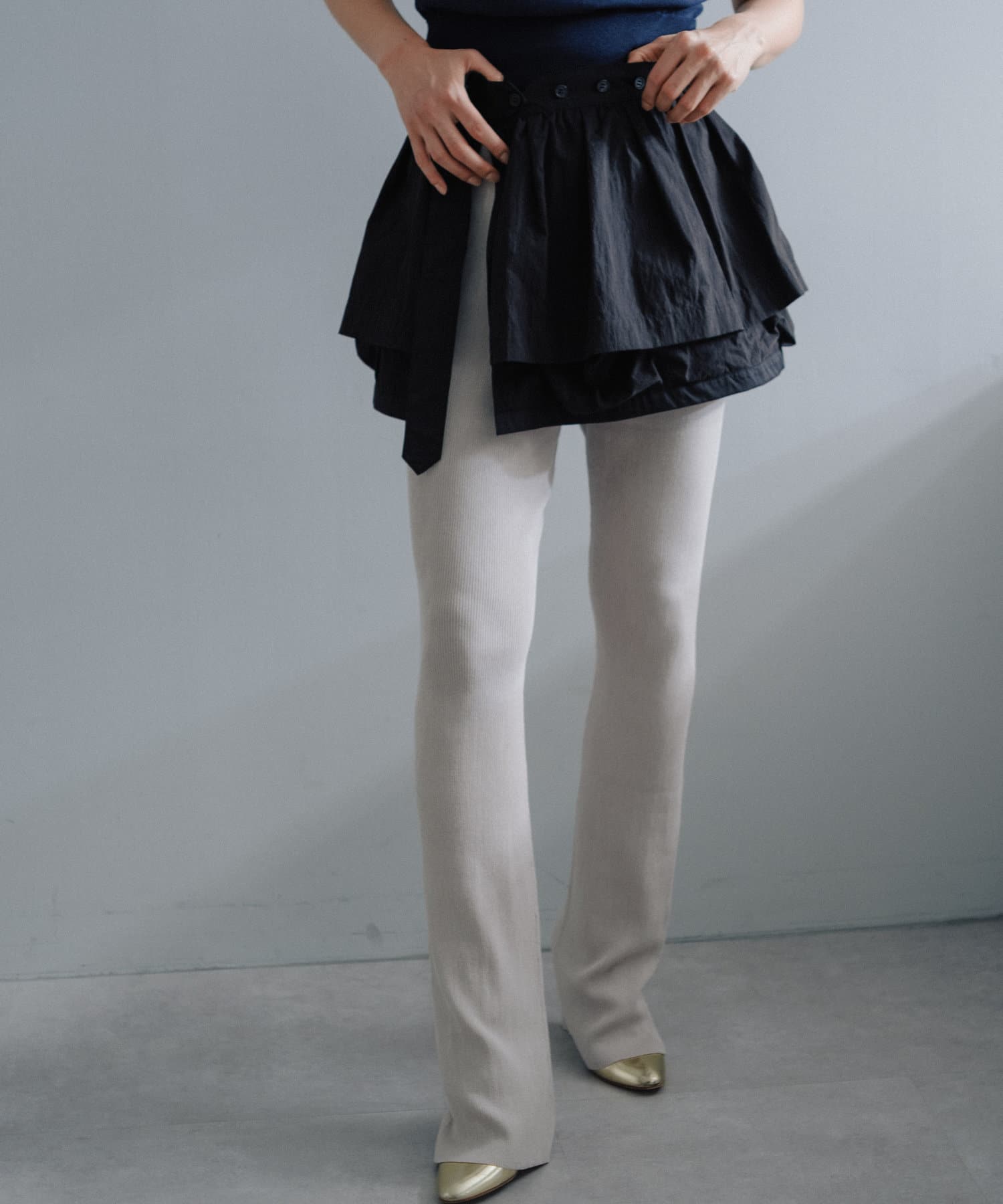 OUTLET(アウトレット) 【Pasterip】Smoothly summer knit leggings