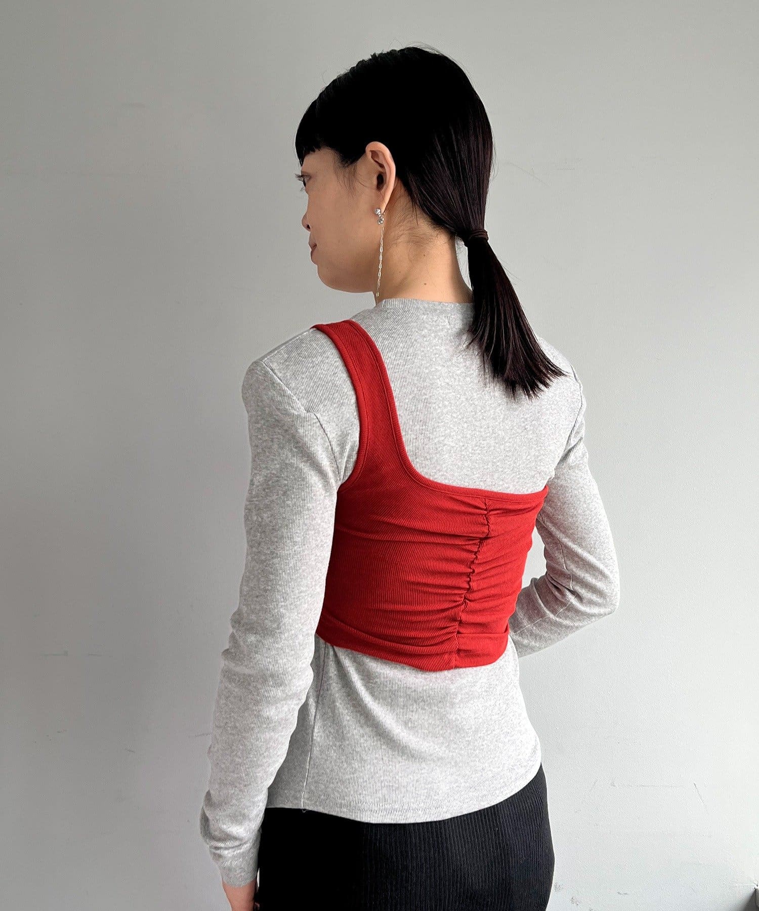 OUTLET(アウトレット) 【Pasterip】One shoulder bra top