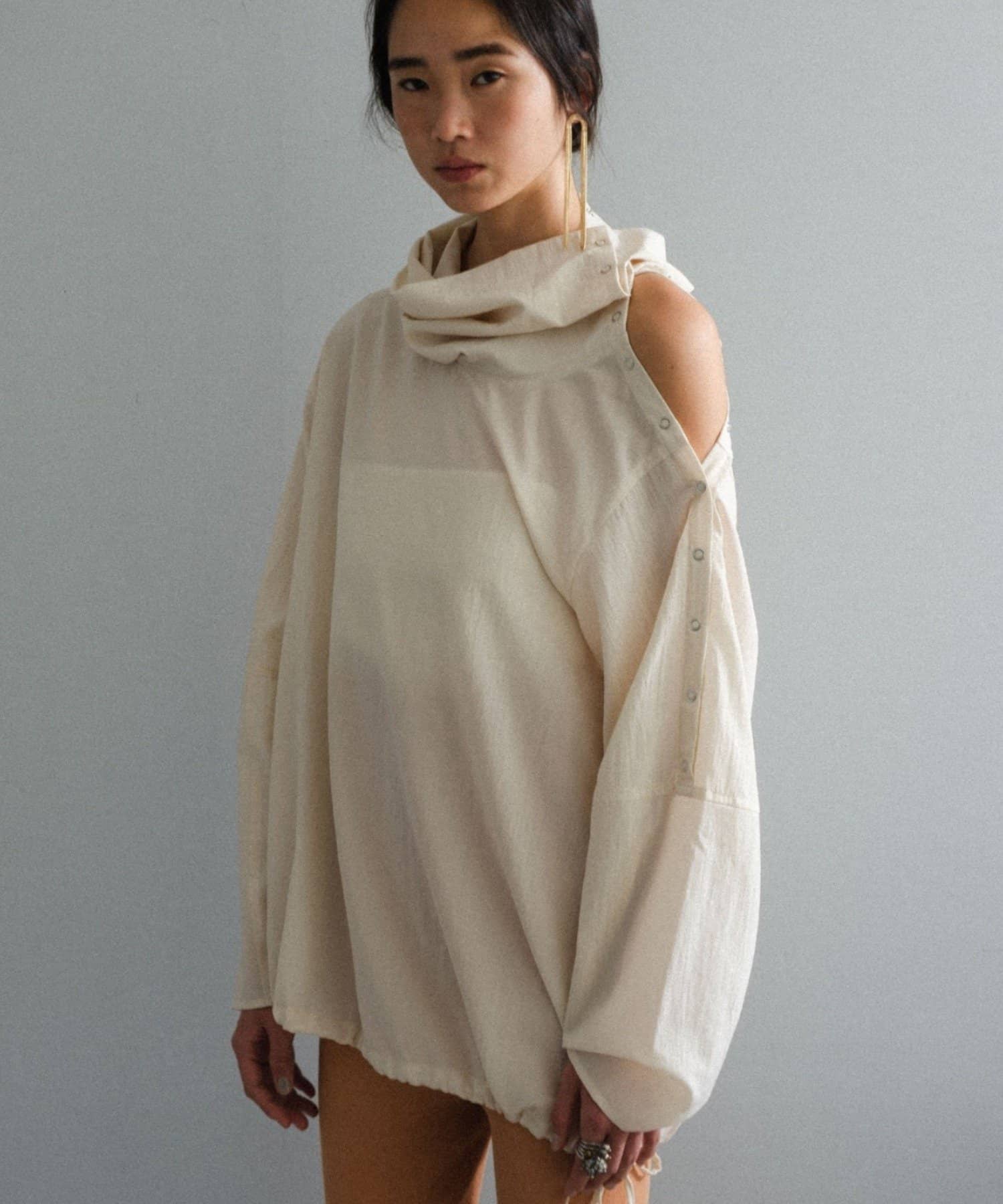 OUTLET(アウトレット) 【Pasterip】Off shoulder design shirt