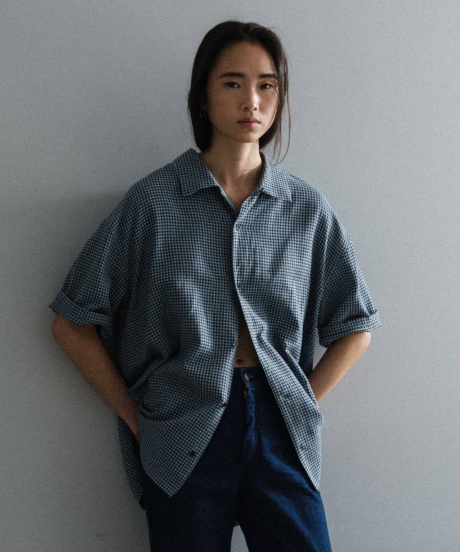 OUTLET(アウトレット) 【Pasterip】Patterned shirt-gingham check