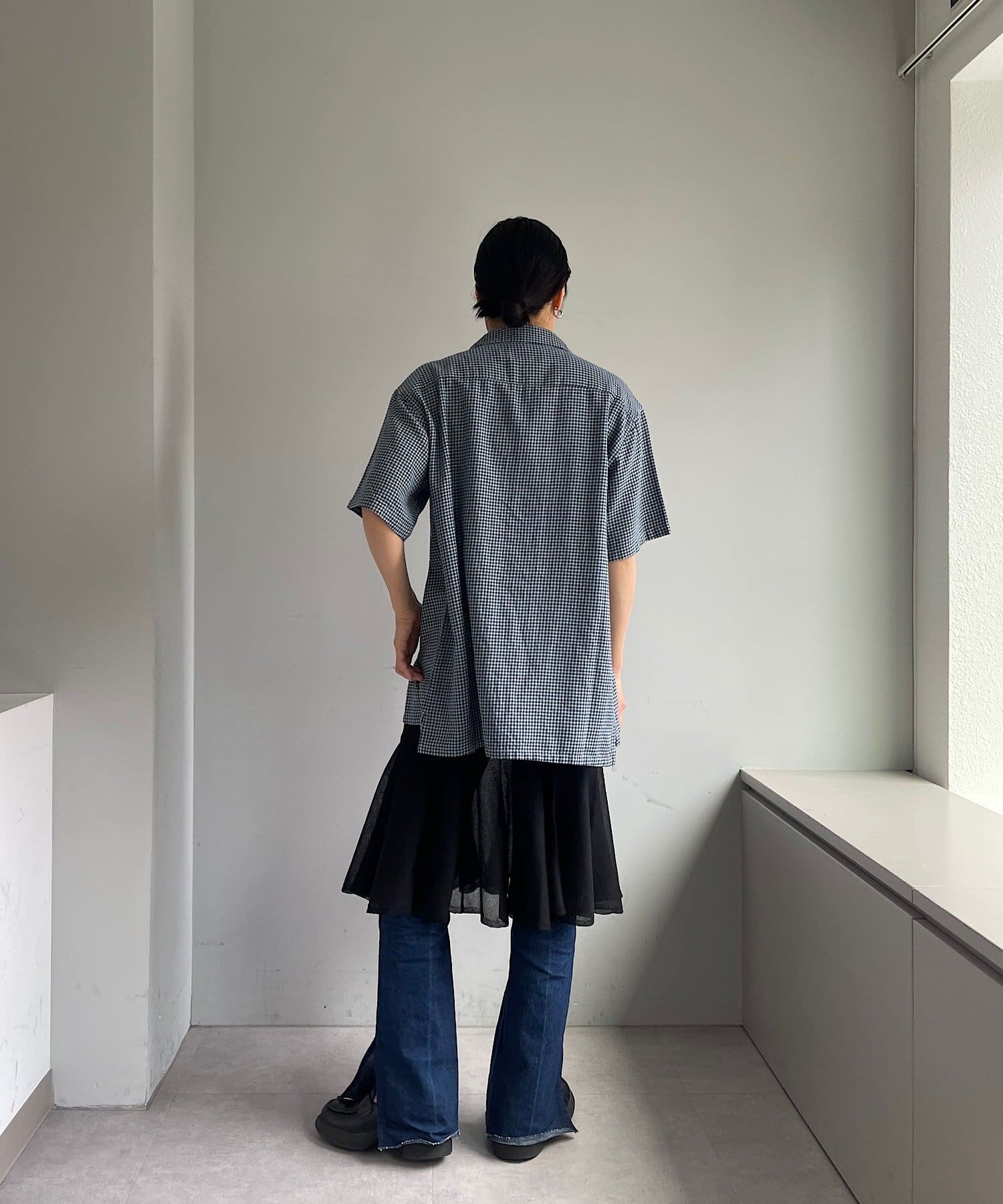 OUTLET(アウトレット) 【Pasterip】Patterned shirt-gingham check