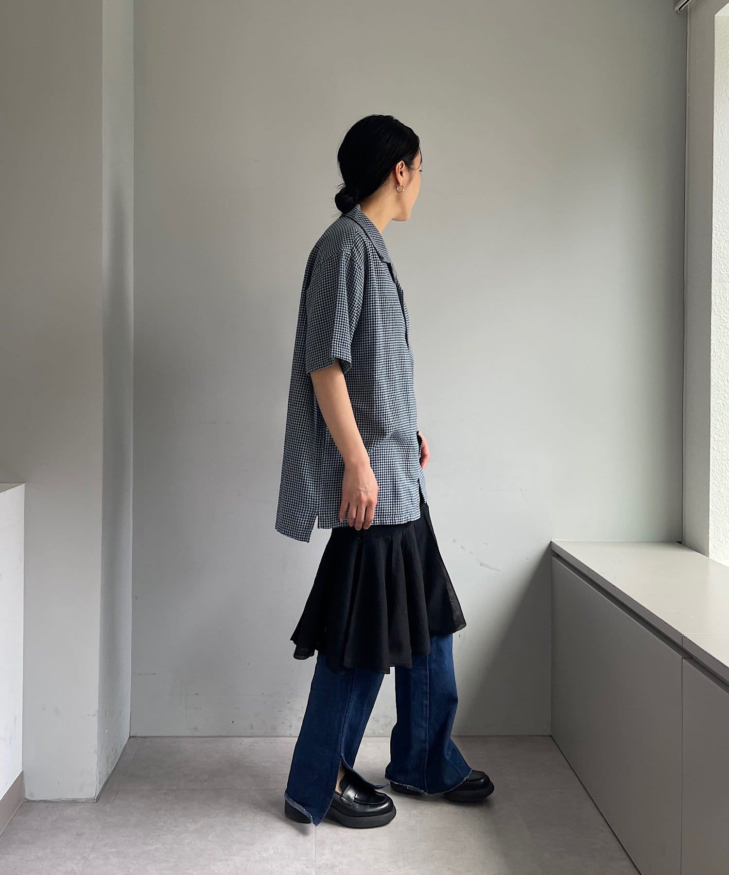 OUTLET(アウトレット) 【Pasterip】Patterned shirt-gingham check