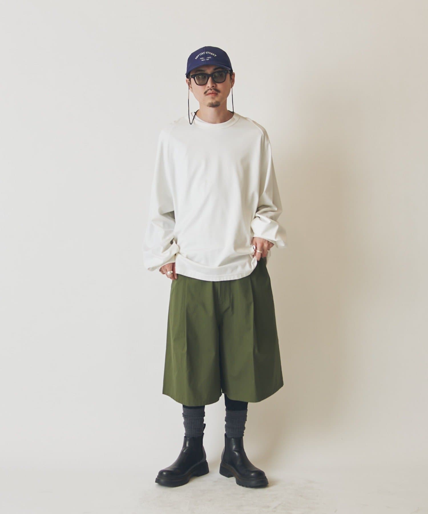 OUTLET(アウトレット) 【Lui's】ミリタリーワイドショートパンツ