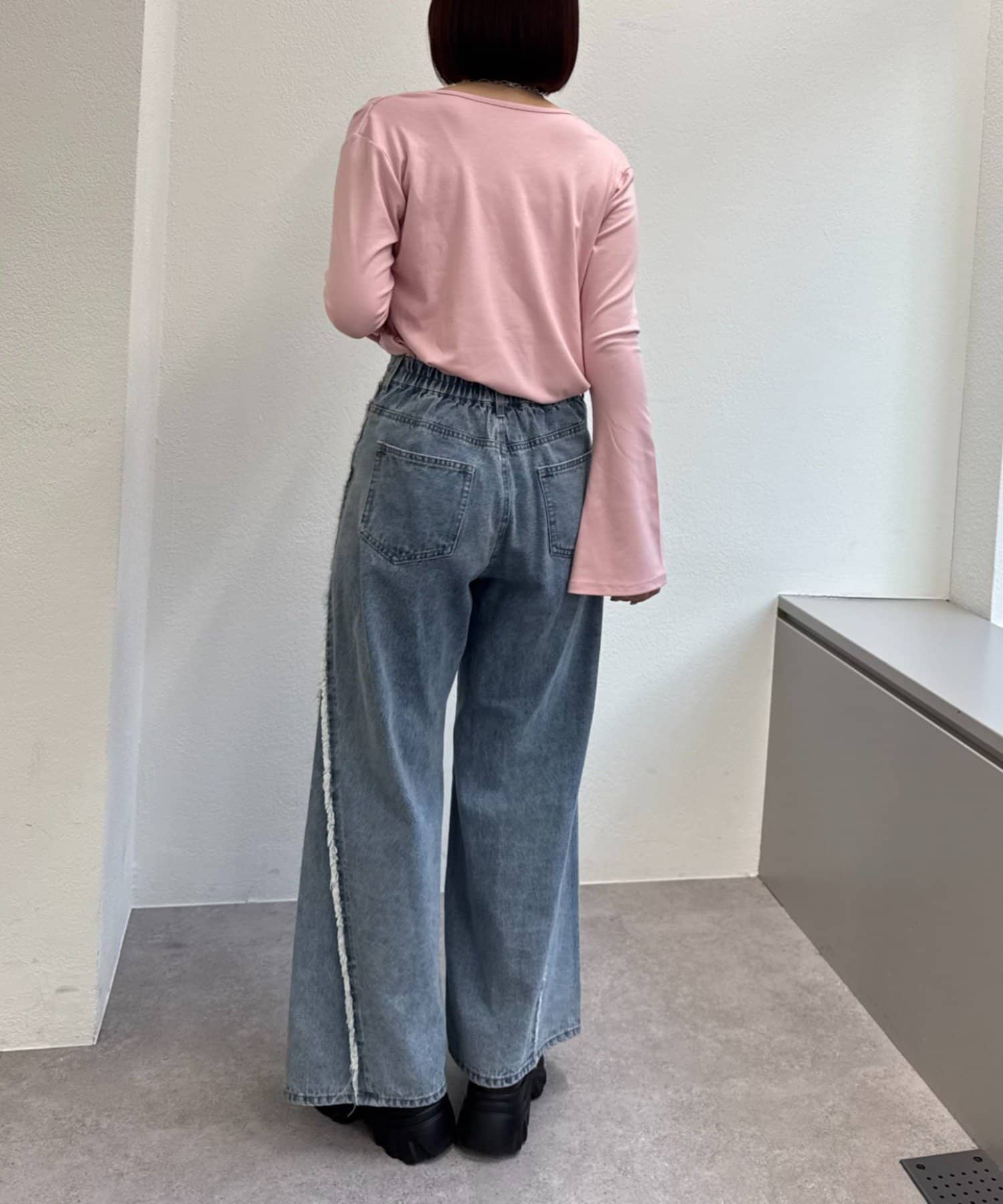 OUTLET(アウトレット) 【w closet】ワンショルカットソー