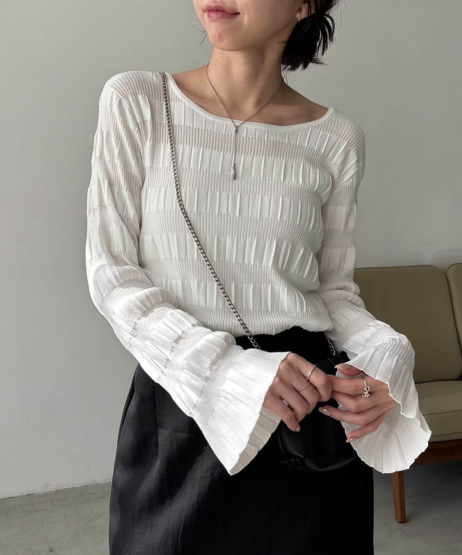 OUTLET(アウトレット) 【CAPRICIEUX LE'MAGE】ランダムリブプルオーバー