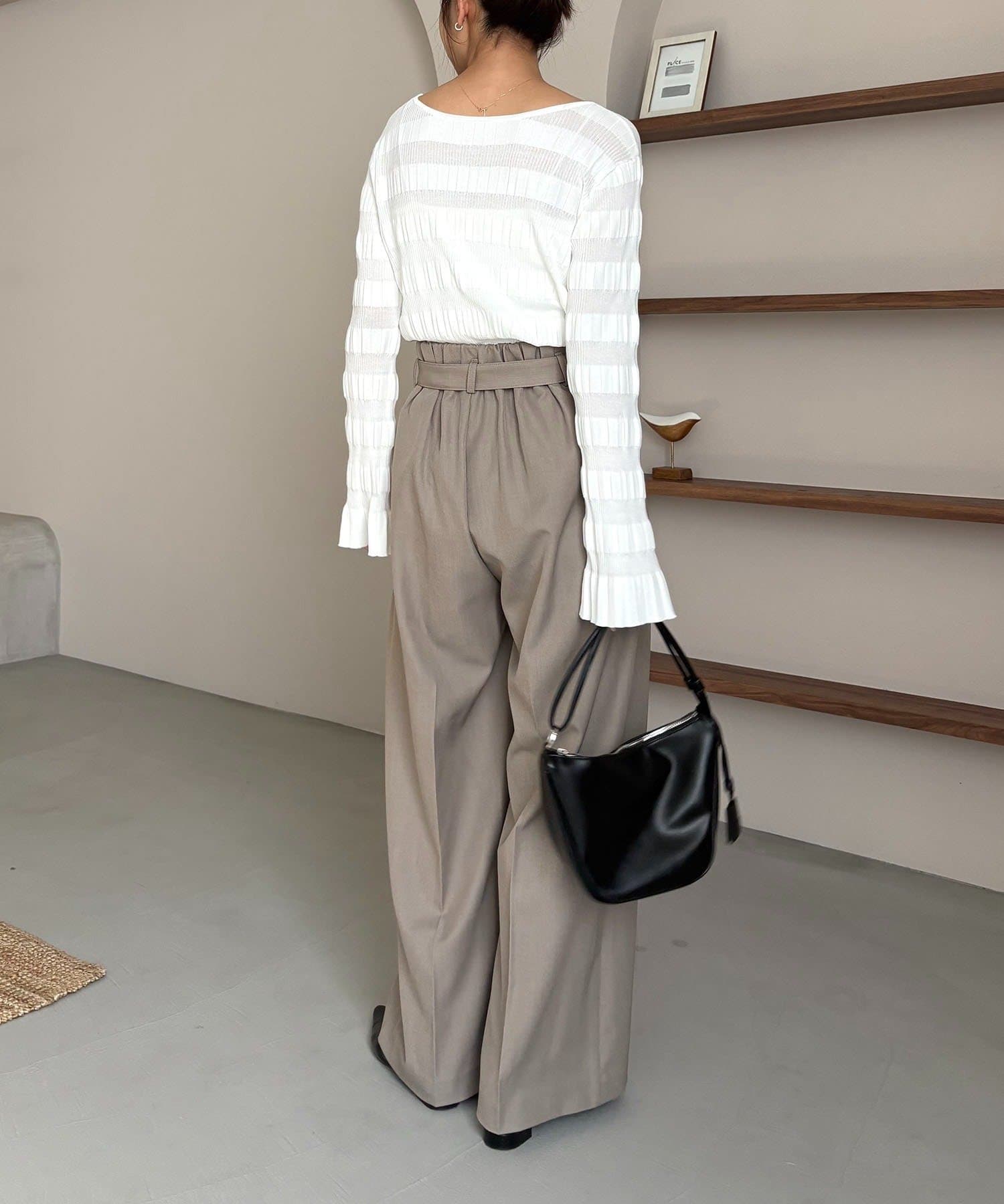 OUTLET(アウトレット) 【CAPRICIEUX LE'MAGE】ランダムリブプルオーバー