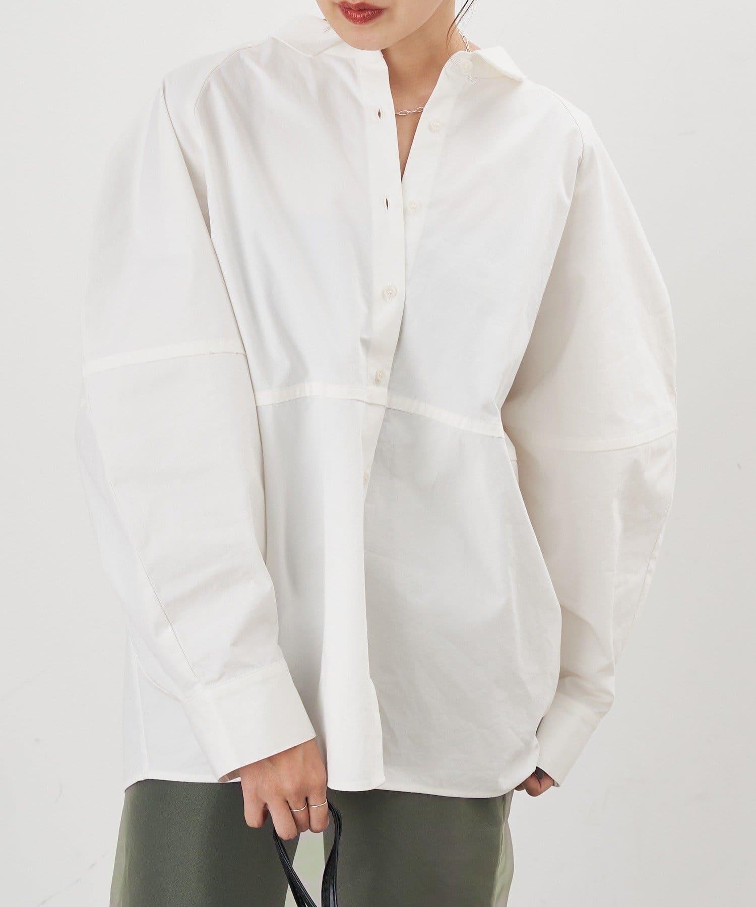 OUTLET(アウトレット) 【SHENERY】コットンバレルシャツ