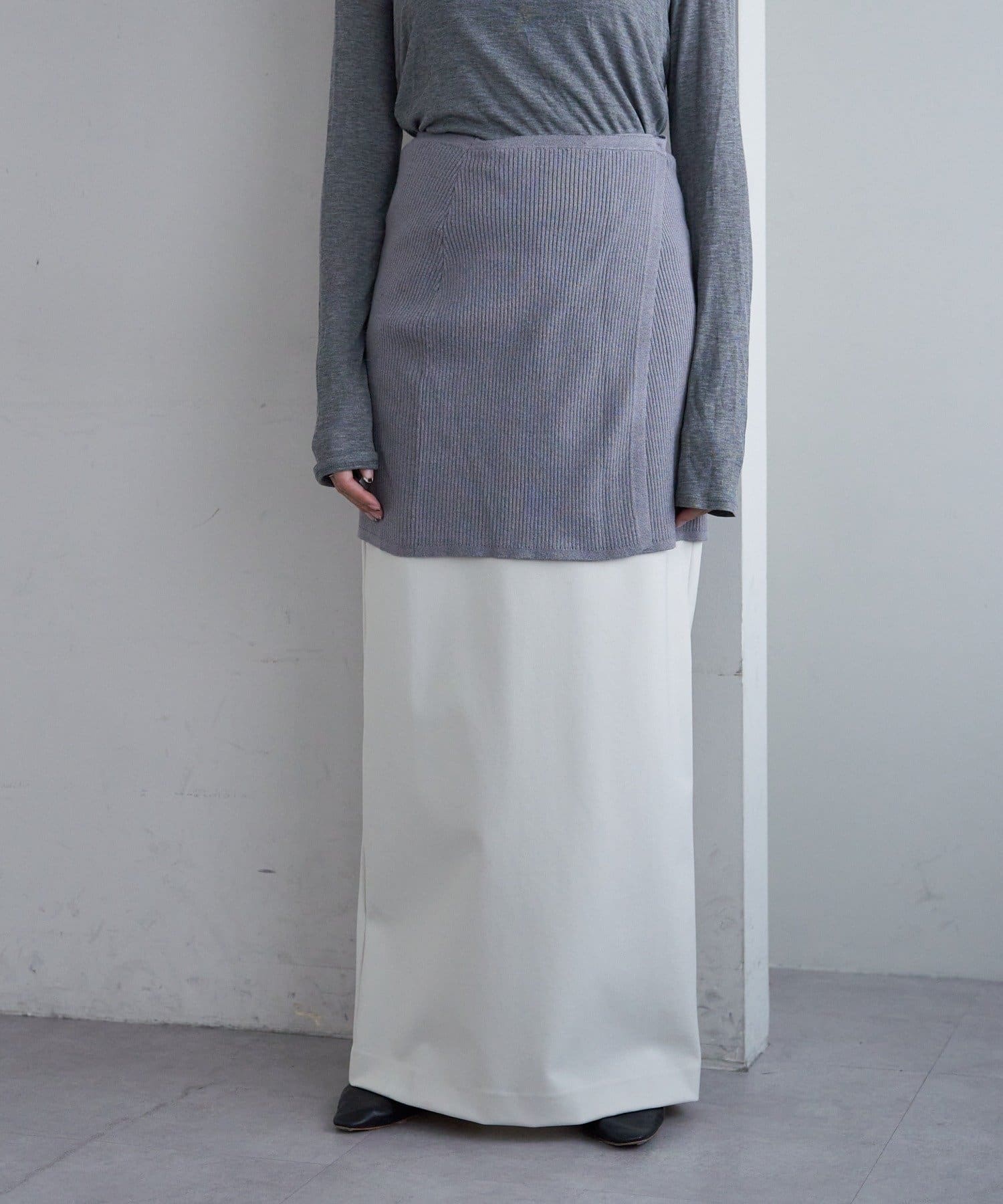 OUTLET(アウトレット) 【SHENERY】ストレッチジャージータイトスカート