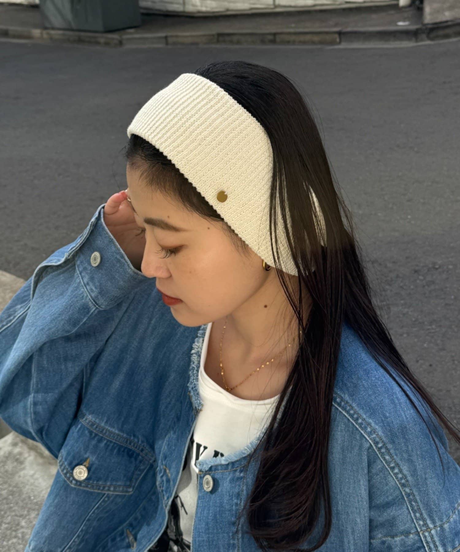 OUTLET(アウトレット) 【CIAOPANIC TYPY】プレート付きリブヘアターバン