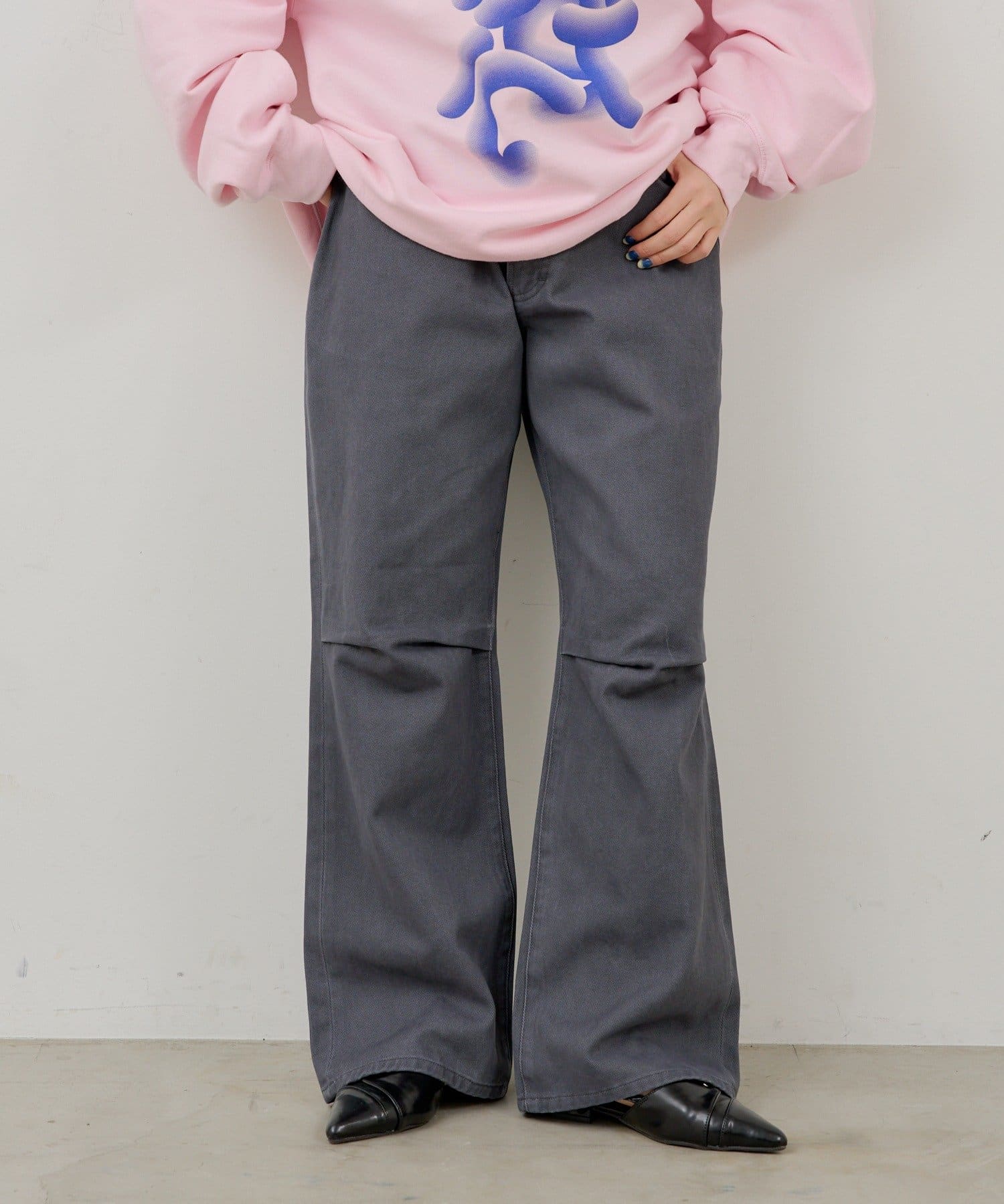 OUTLET(アウトレット) 【Kastane】【WHIMSIC】コットンツイルニータックパンツ