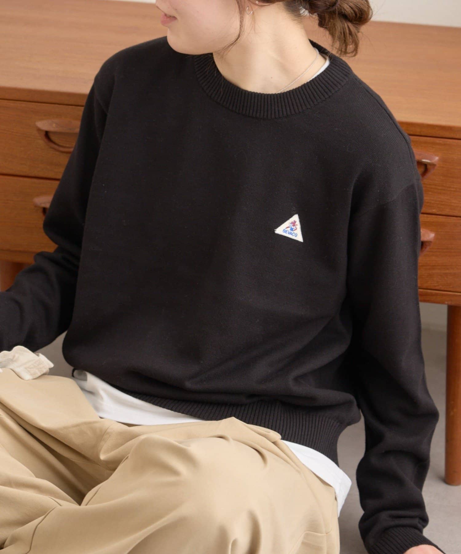 OUTLET(アウトレット) 【CIAOPANIC TYPY】コットンラウンドネックニット