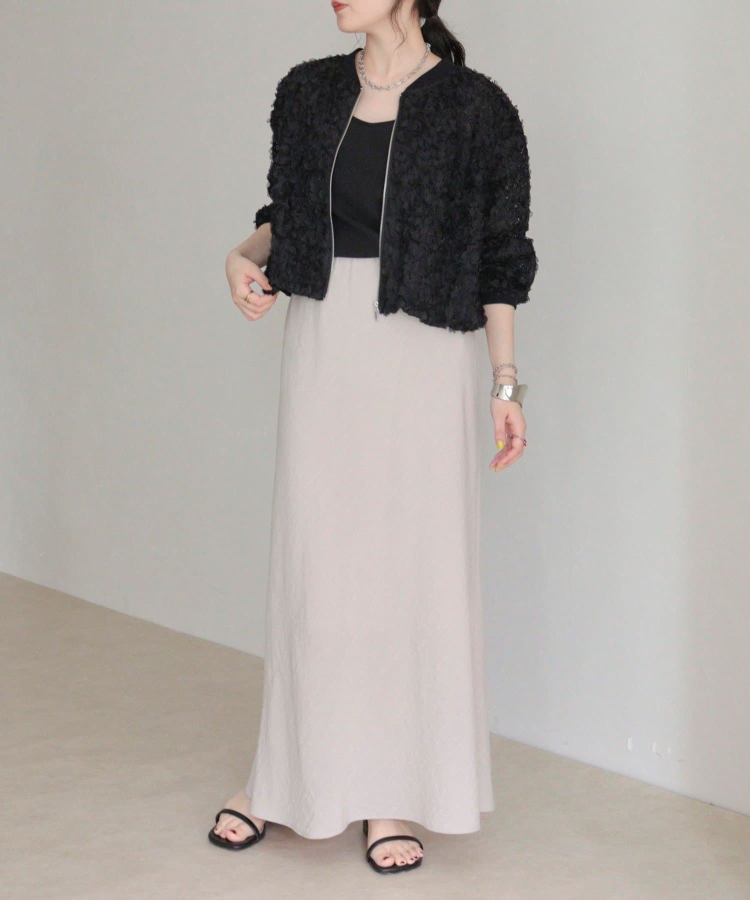 FREDY & GLOSTER(フレディ アンド グロスター) シアーレースZIPブルゾン