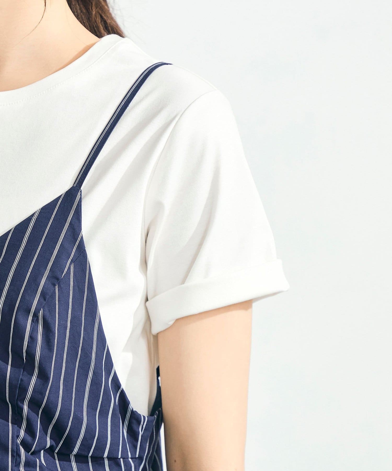 FREDY & GLOSTER(フレディ アンド グロスター) ストライプギャザーキャミワンピース