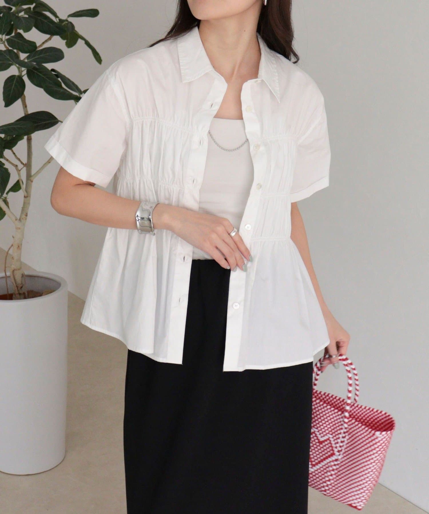 FREDY & GLOSTER(フレディ アンド グロスター) シャーリング半袖シャツ