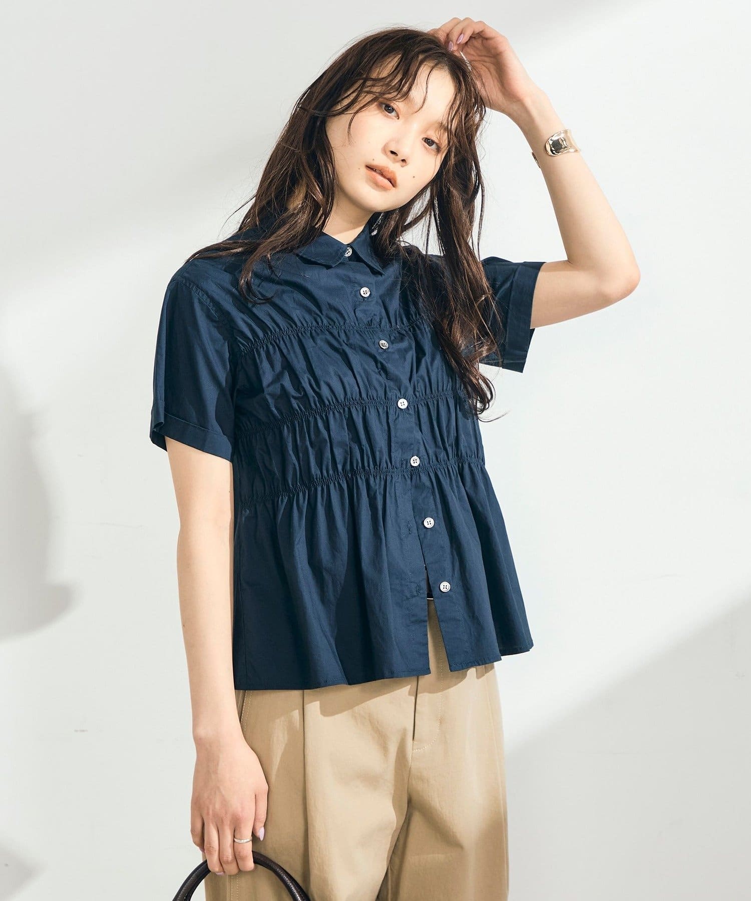 FREDY & GLOSTER(フレディ アンド グロスター) シャーリング半袖シャツ