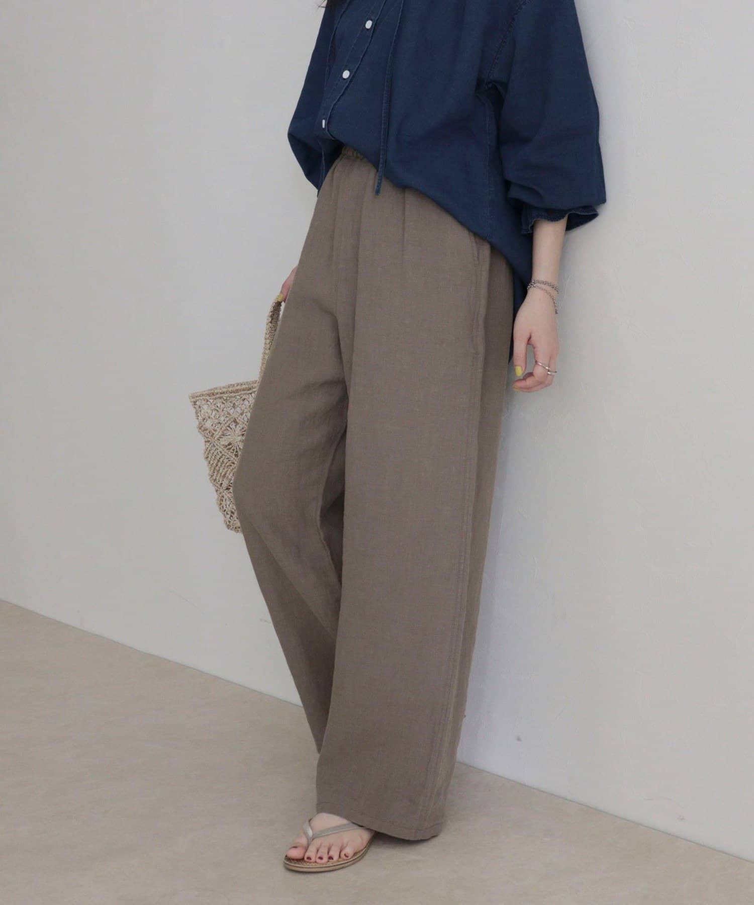 FREDY & GLOSTER(フレディ アンド グロスター) LINEN セミワイドリラクシーパンツ