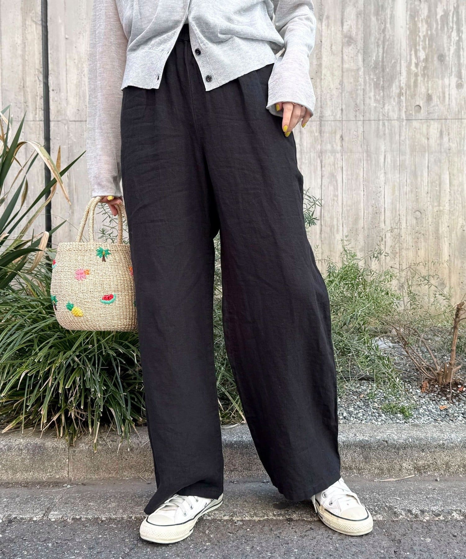 FREDY & GLOSTER(フレディ アンド グロスター) LINEN セミワイドリラクシーパンツ