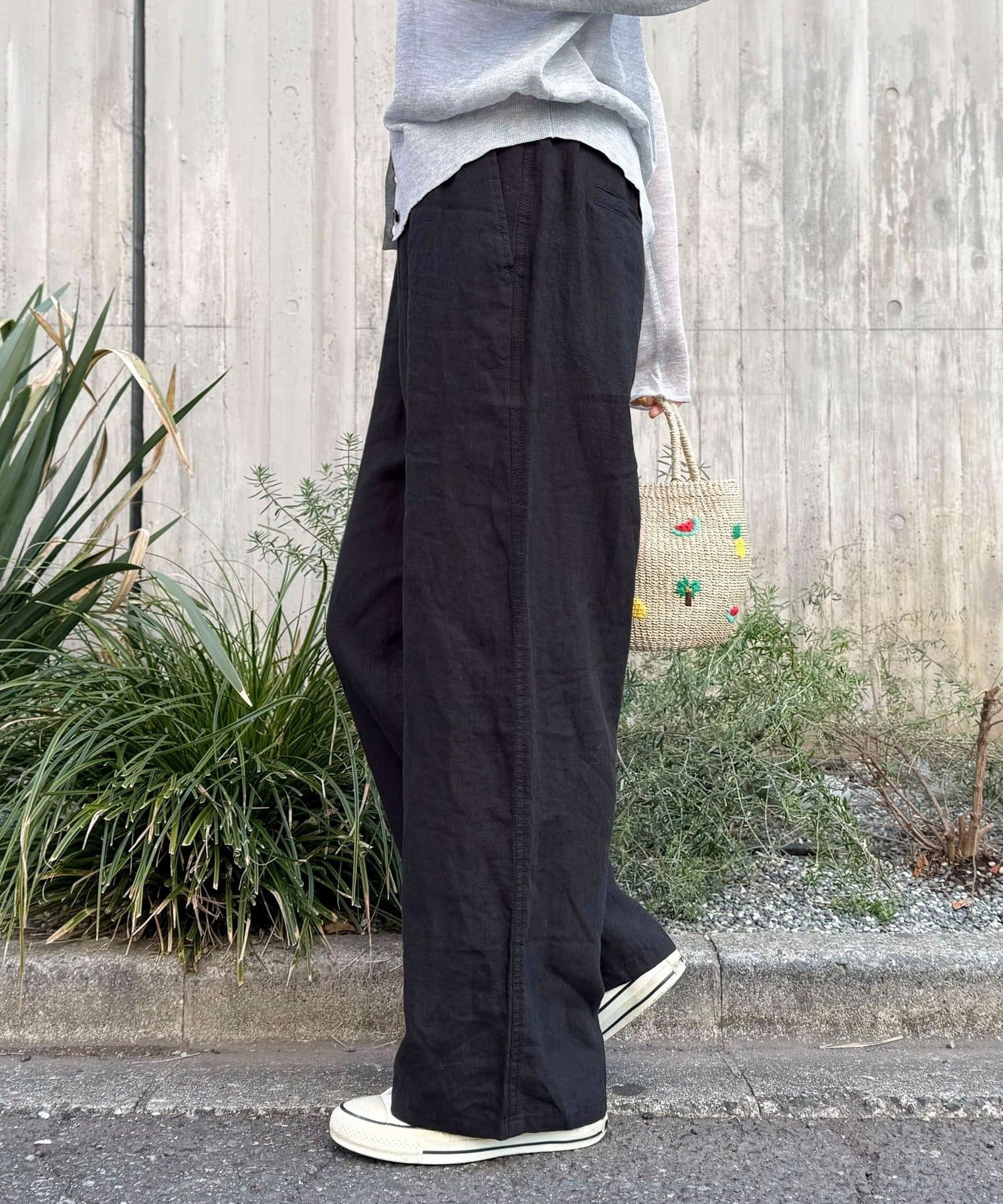 FREDY & GLOSTER(フレディ アンド グロスター) LINEN セミワイドリラクシーパンツ