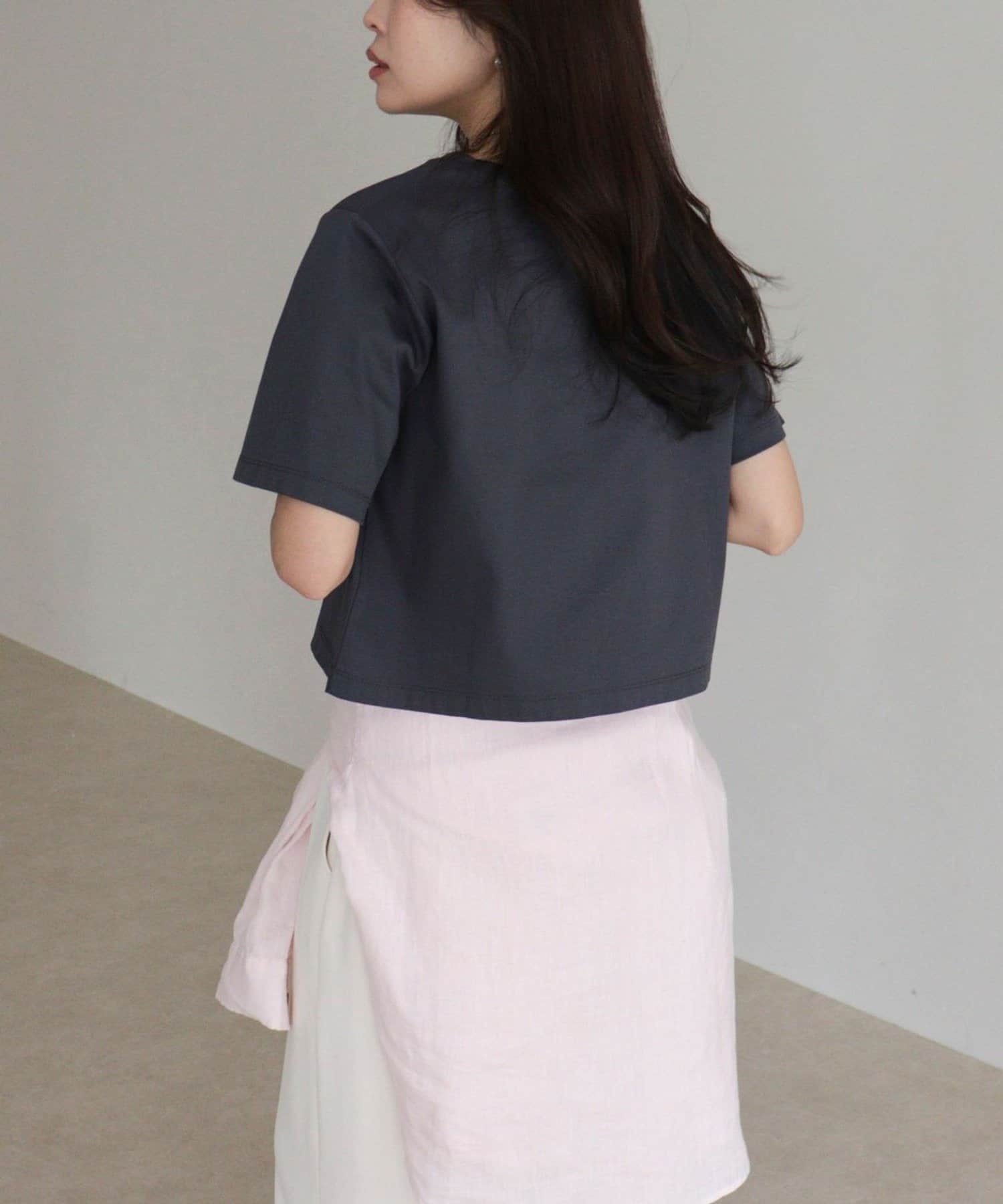 FREDY & GLOSTER(フレディ アンド グロスター) シルケットスムースクロップドTシャツ