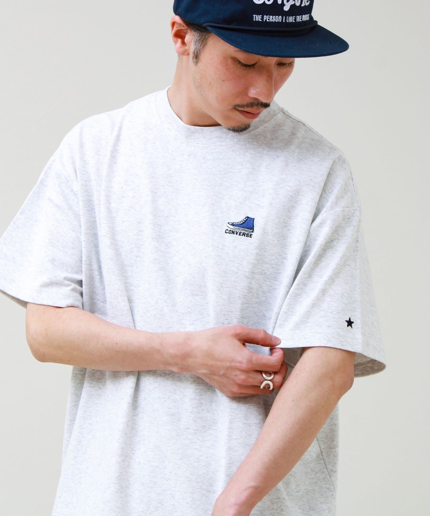 FREDY & GLOSTER(フレディ アンド グロスター) 【CONVERSE】ワンポイント シューズ刺繍Tシャツ
