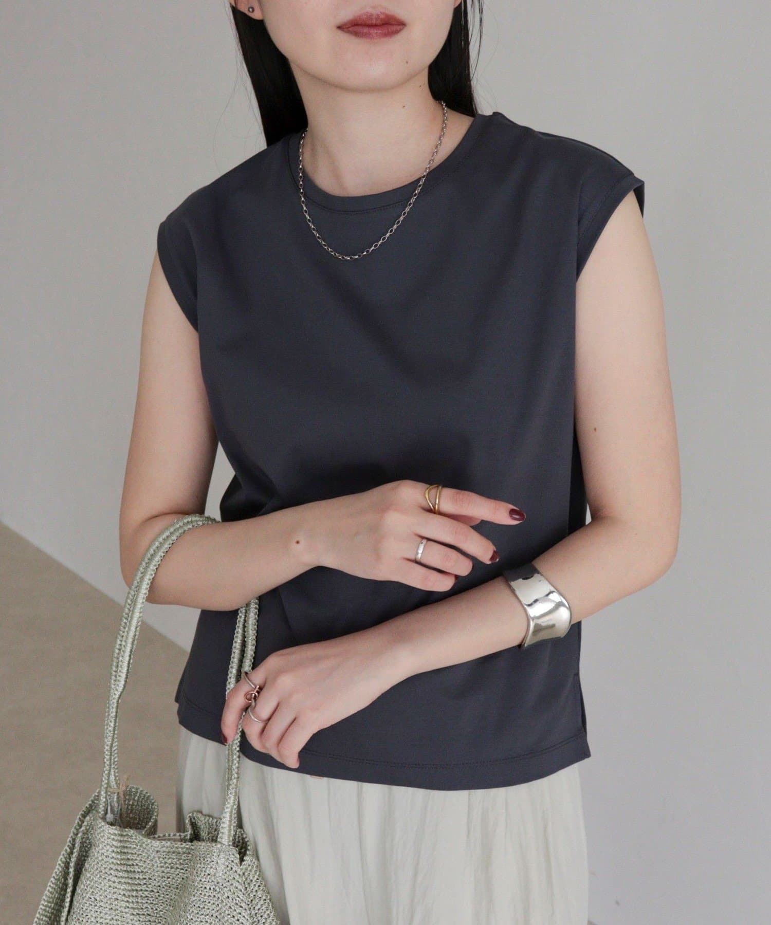 FREDY & GLOSTER(フレディ アンド グロスター) シルケットスムースフレンチTシャツ