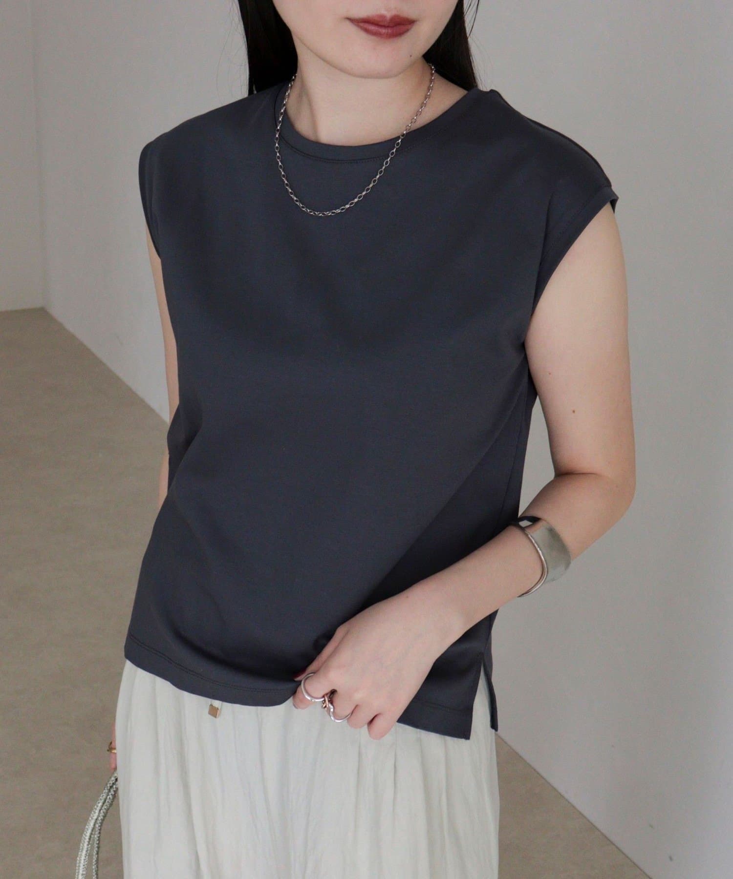 FREDY & GLOSTER(フレディ アンド グロスター) シルケットスムースフレンチTシャツ