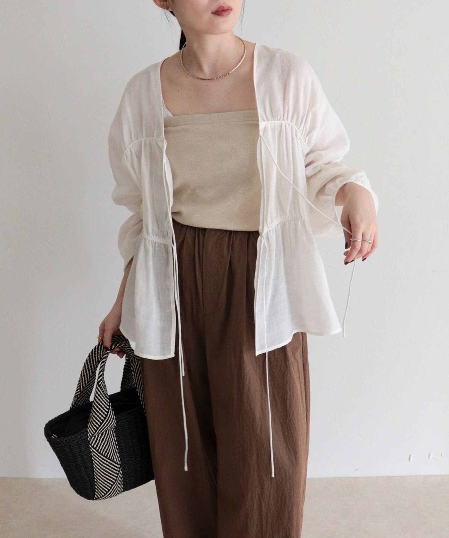 FREDY & GLOSTER(フレディ アンド グロスター) ラスターラミーカルゼブラウス