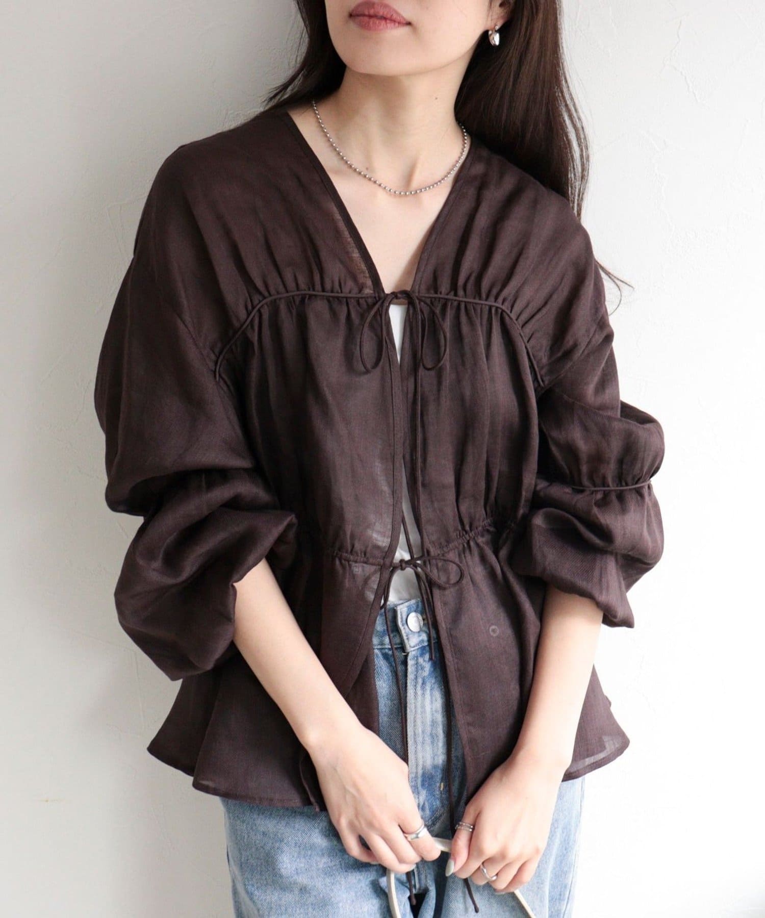 FREDY & GLOSTER(フレディ アンド グロスター) ラスターラミーカルゼブラウス