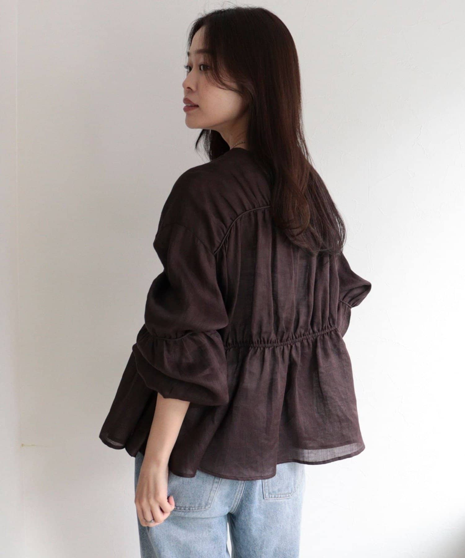 FREDY & GLOSTER(フレディ アンド グロスター) ラスターラミーカルゼブラウス