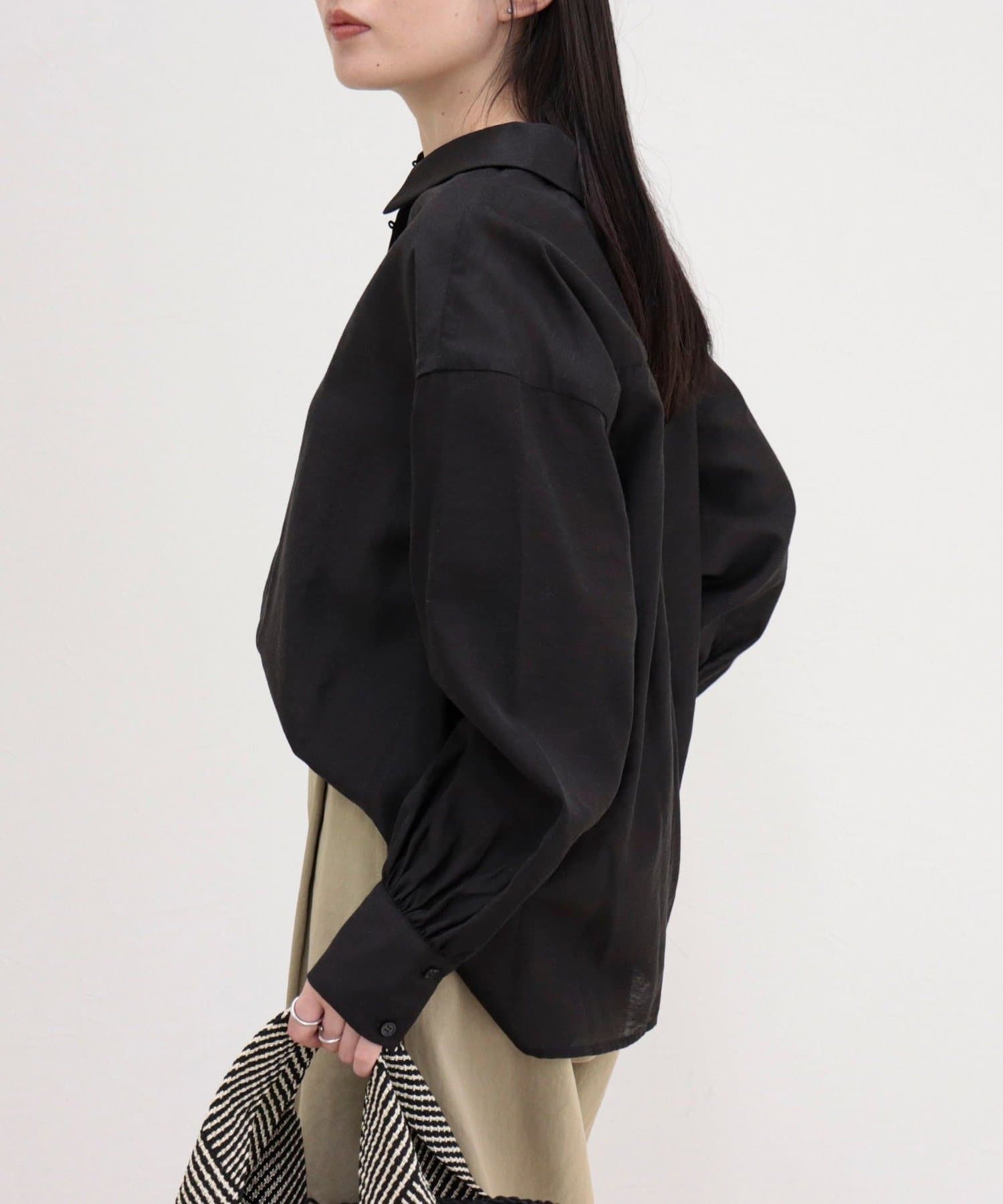 FREDY & GLOSTER(フレディ アンド グロスター) リネン混シアースラブブラウス