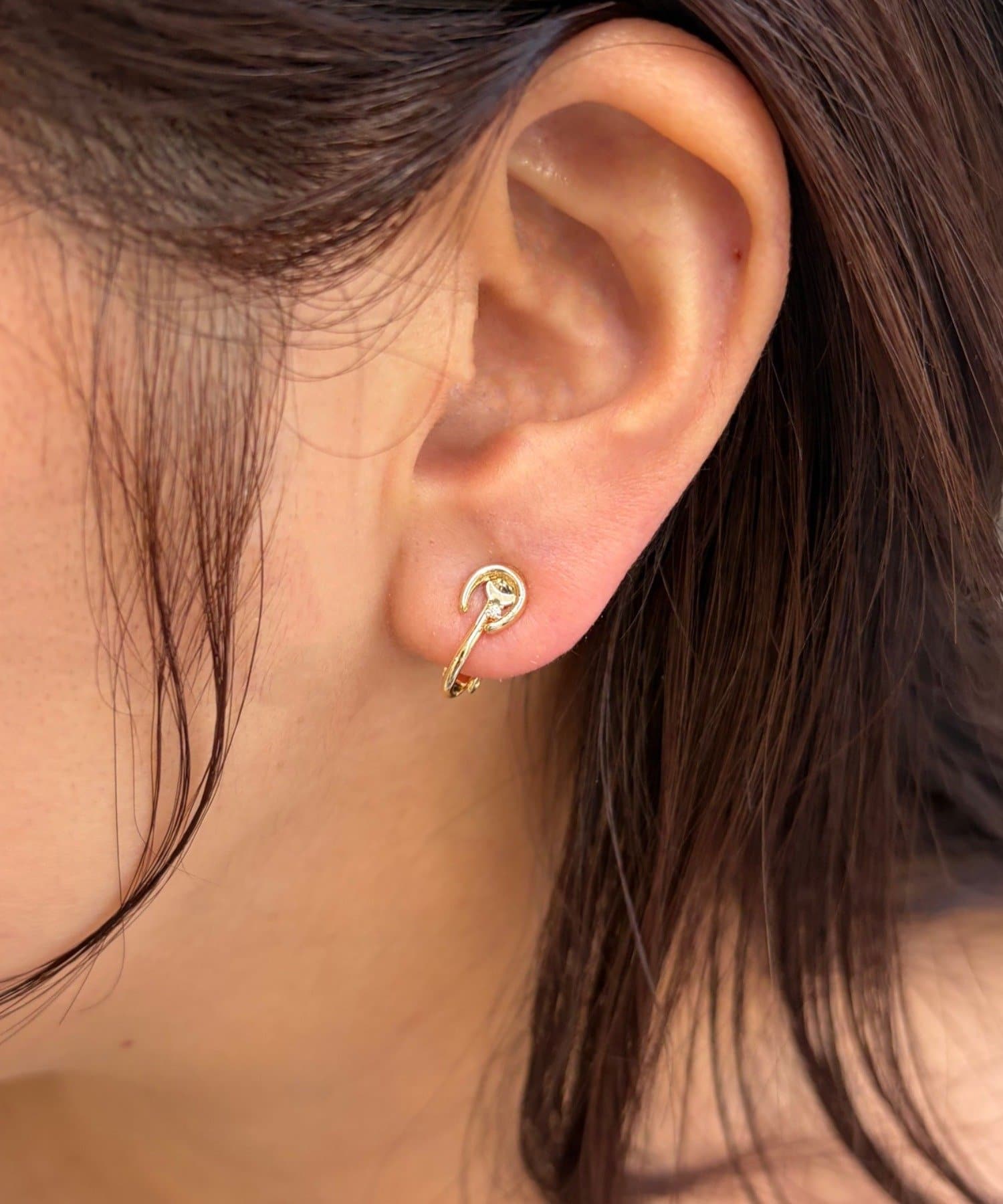 Lattice(ラティス) ホースシューイヤリング