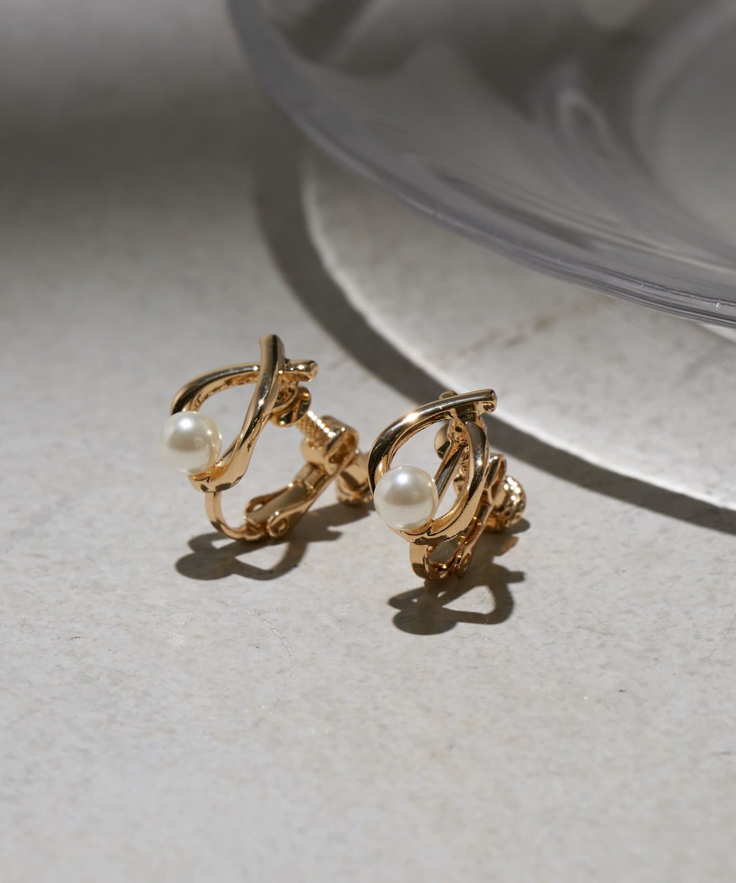 Lattice(ラティス) パールイヤリング