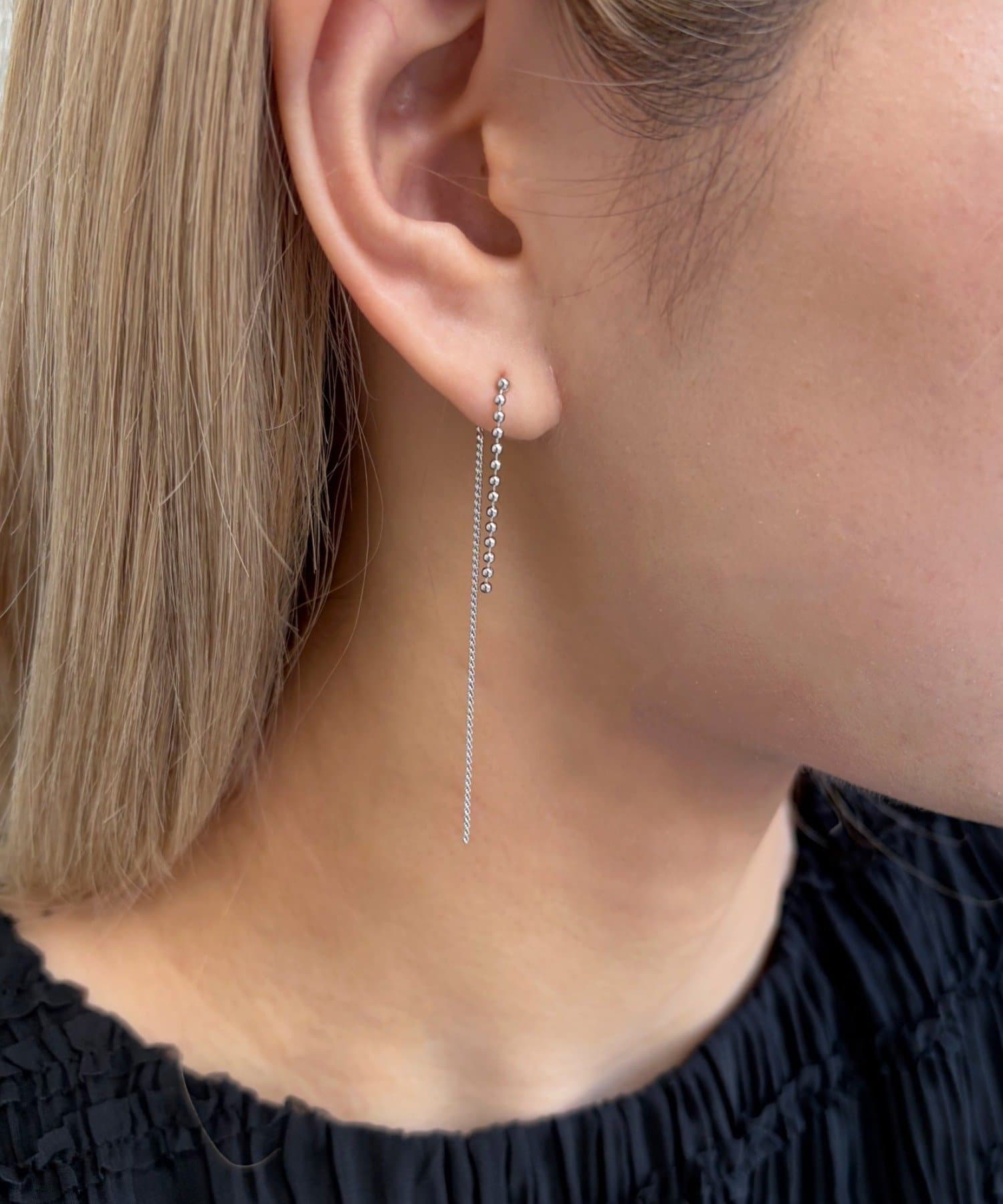 Lattice(ラティス) メタルチェーンピアス