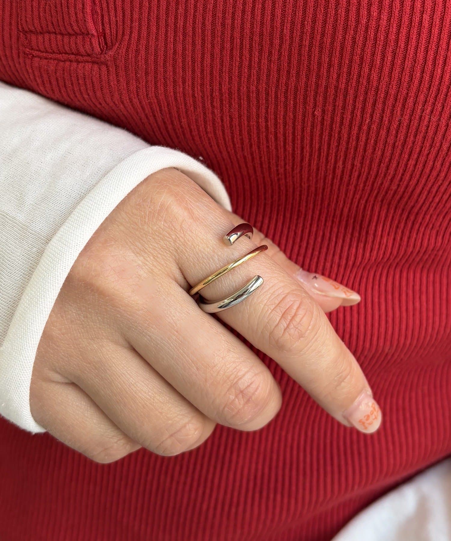 Lattice(ラティス) ミックスメタルリング