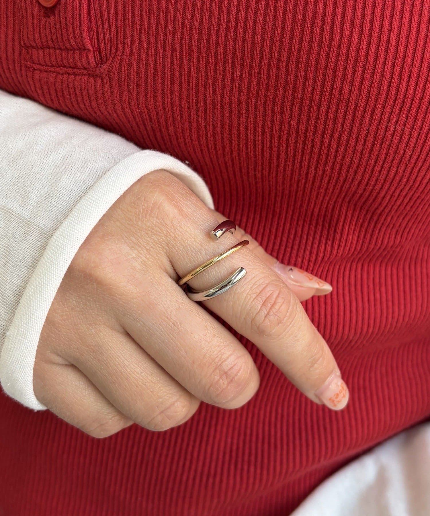 Lattice(ラティス) ミックスメタルリング