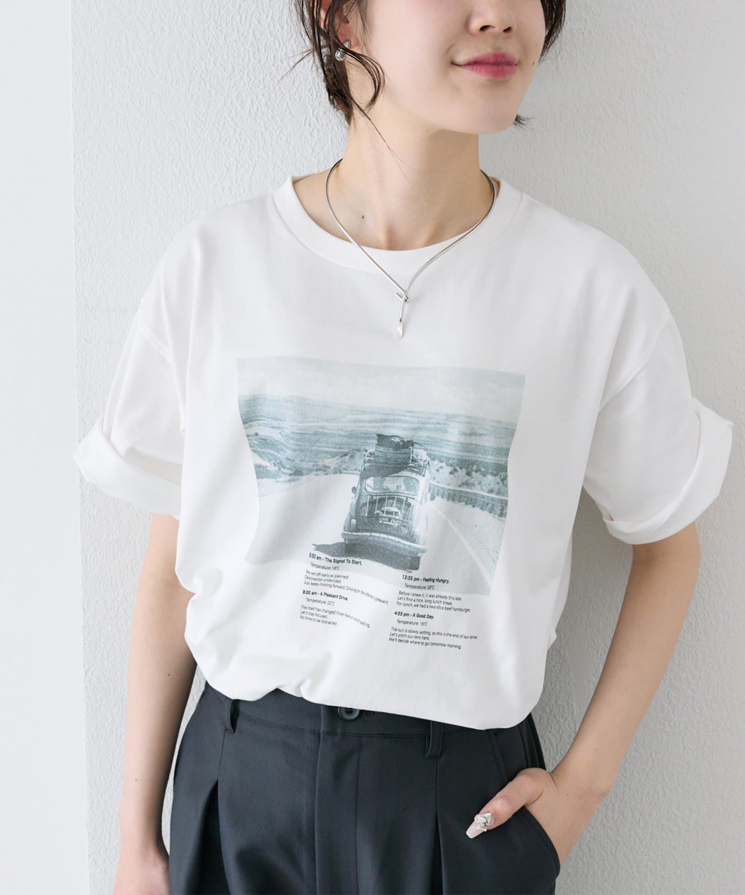 PUAL CE CIN(ピュアルセシン) アソートフォトプリントTシャツ