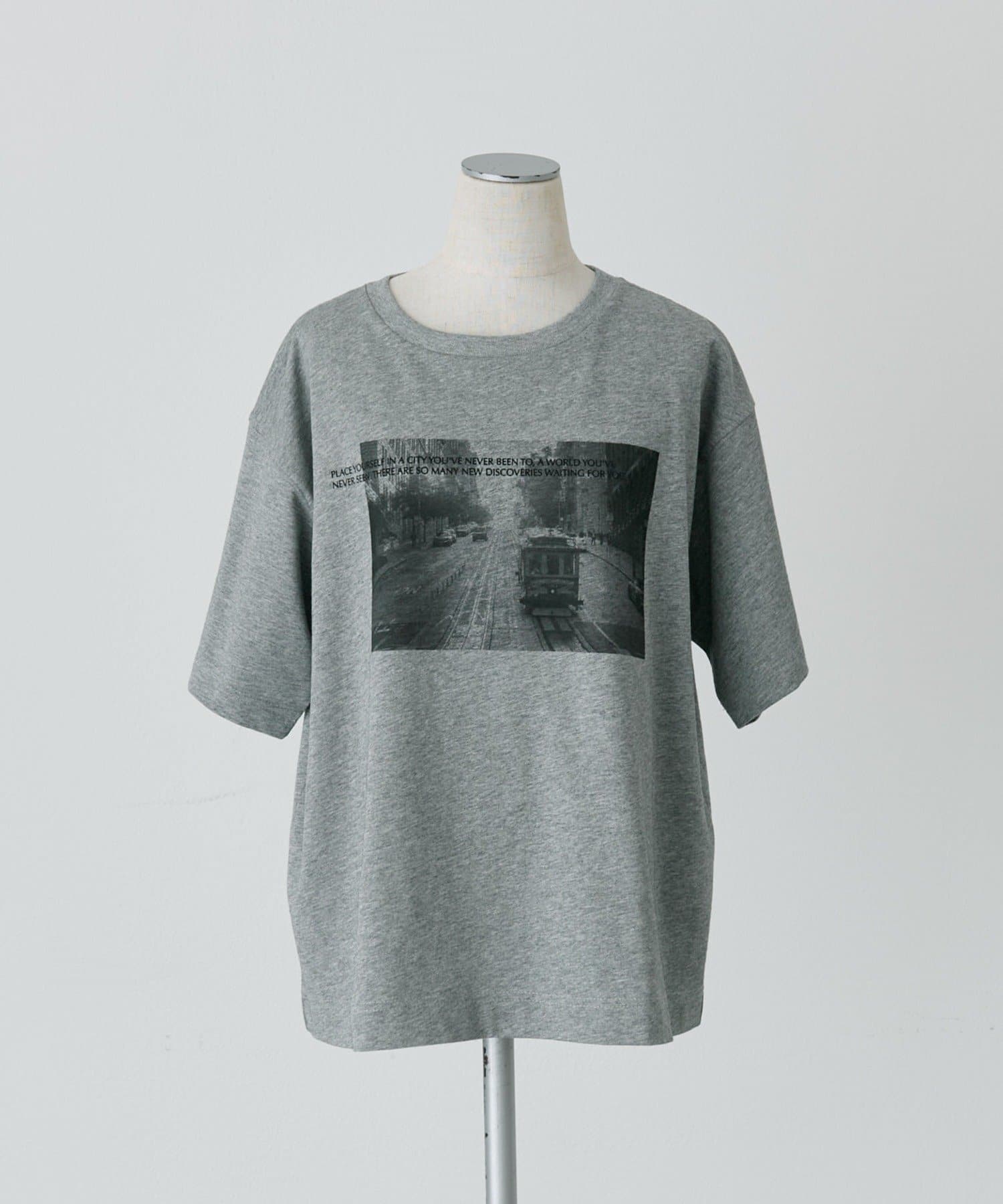 PUAL CE CIN(ピュアルセシン) アソートフォトプリントTシャツ