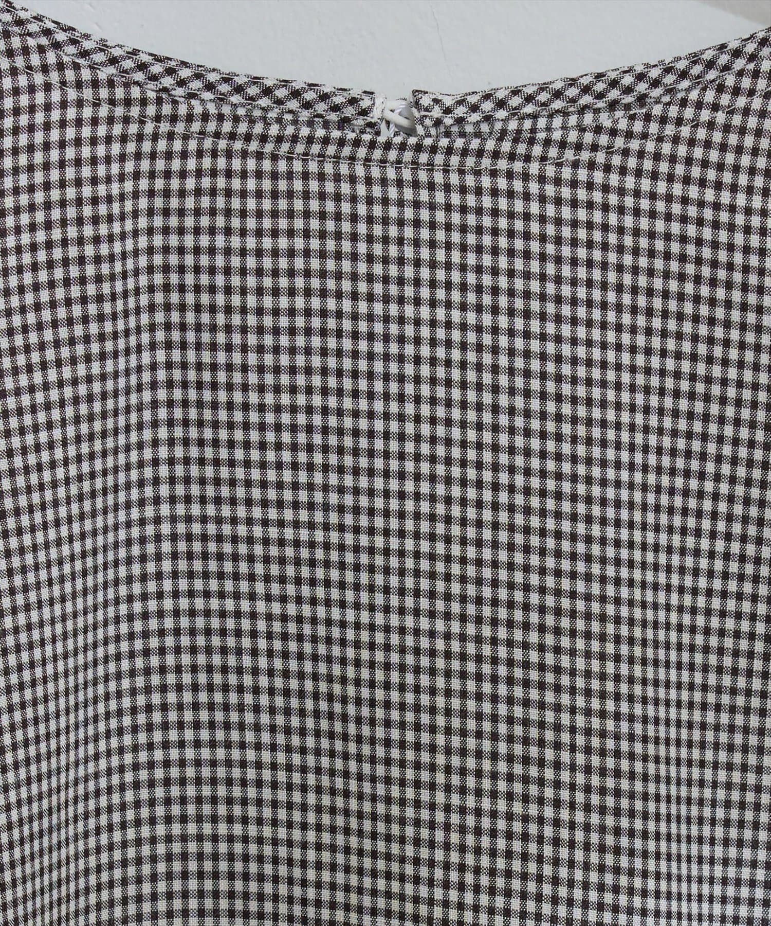 natural couture(ナチュラルクチュール) パール付きタックスリーブブラウス